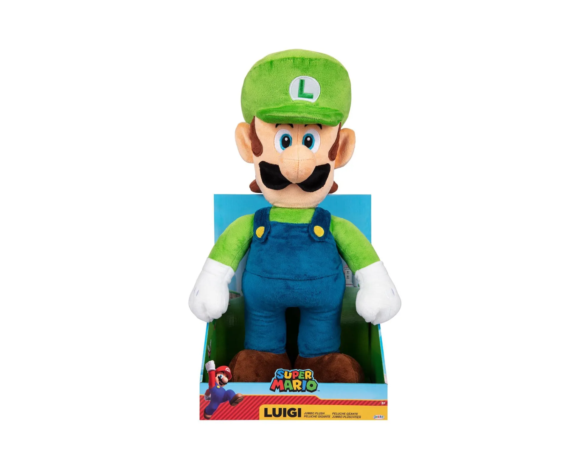 Nintendo 20 inch Jumbo Plush Luigi - Super Soft Cuddly Toy