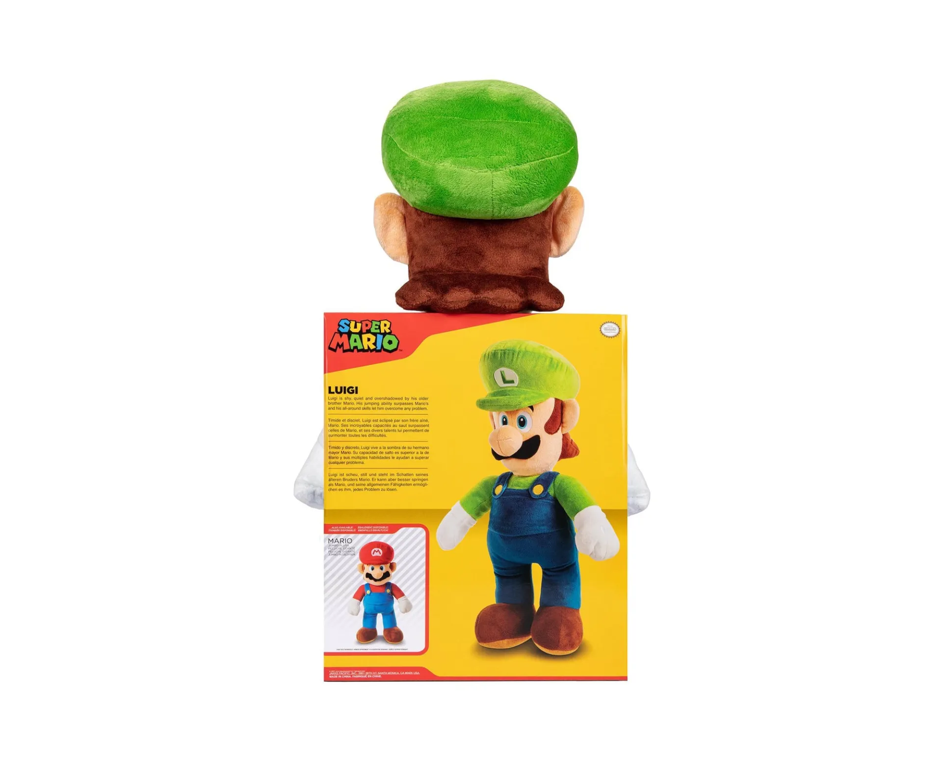 Nintendo 20 inch Jumbo Plush Luigi - Super Soft Cuddly Toy