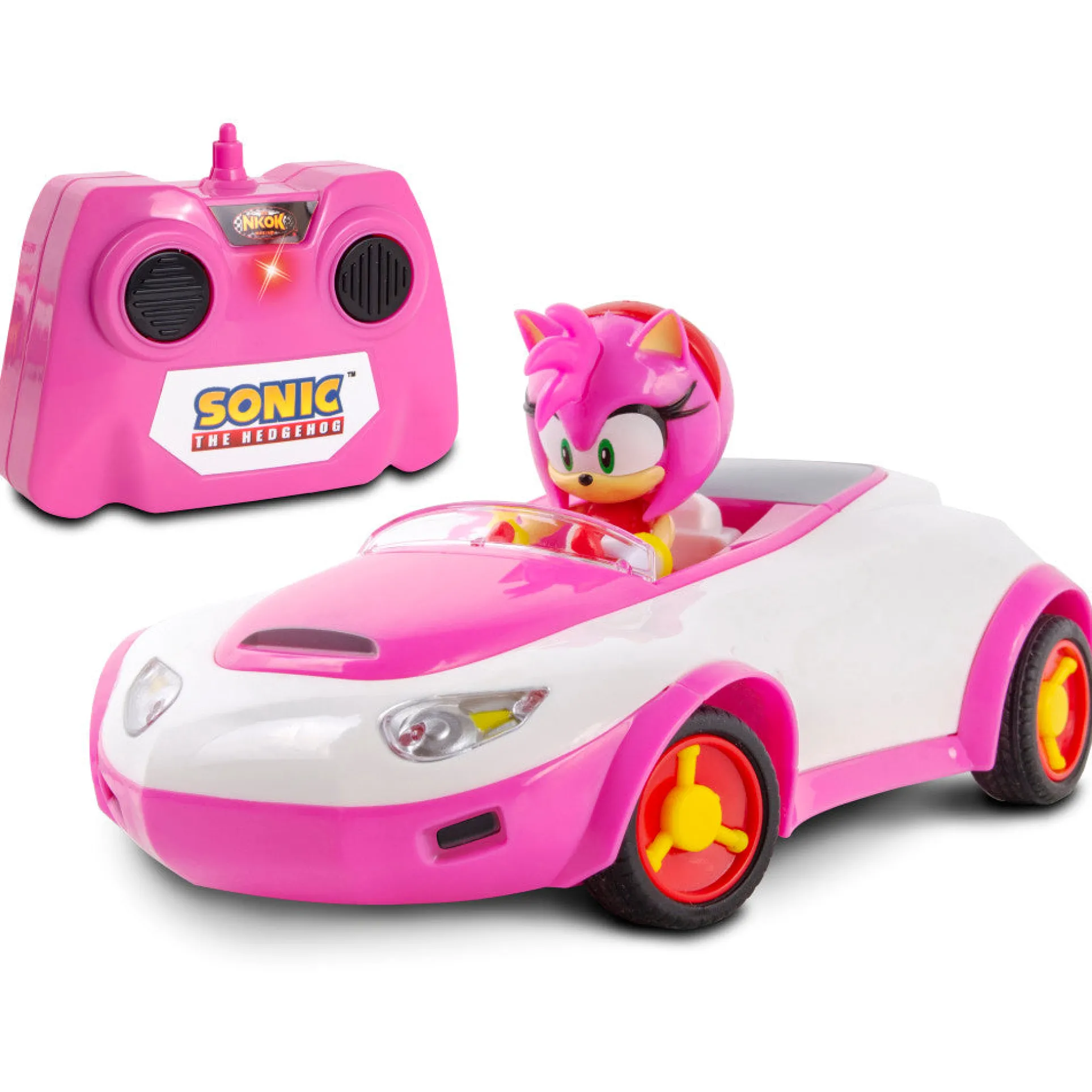 NKOK Team Sonic Racing RC - Amy Rose - Pink 1:28 Scale Vehicle
