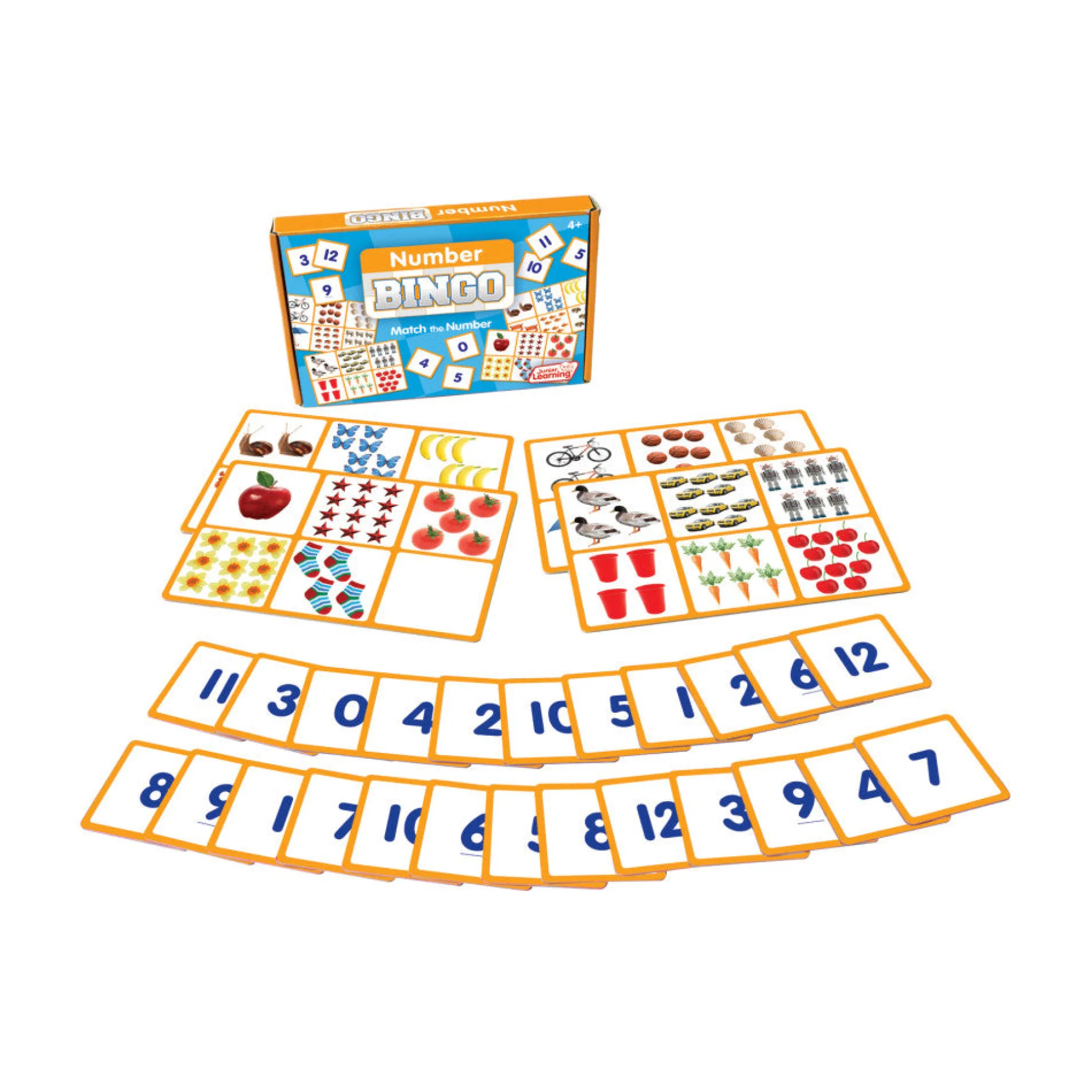 Junior Learning Number Bingo Game - Educational Counting Toy for Ages 4-6