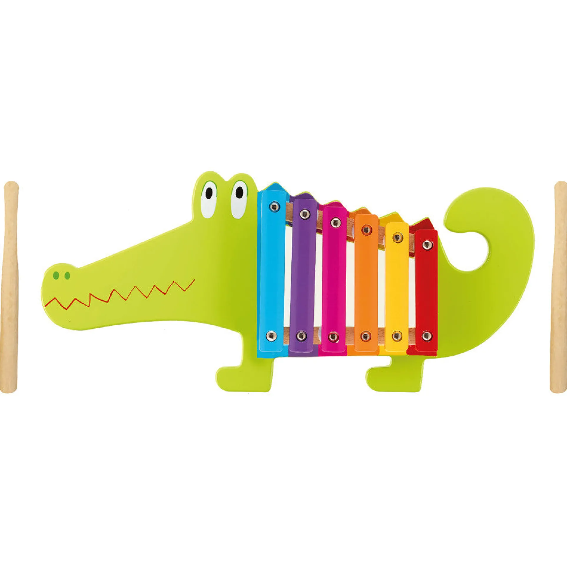Orange Tree Toys Crocodile Xylophone - Wooden Musical Instrument for Kids, Ages 3+