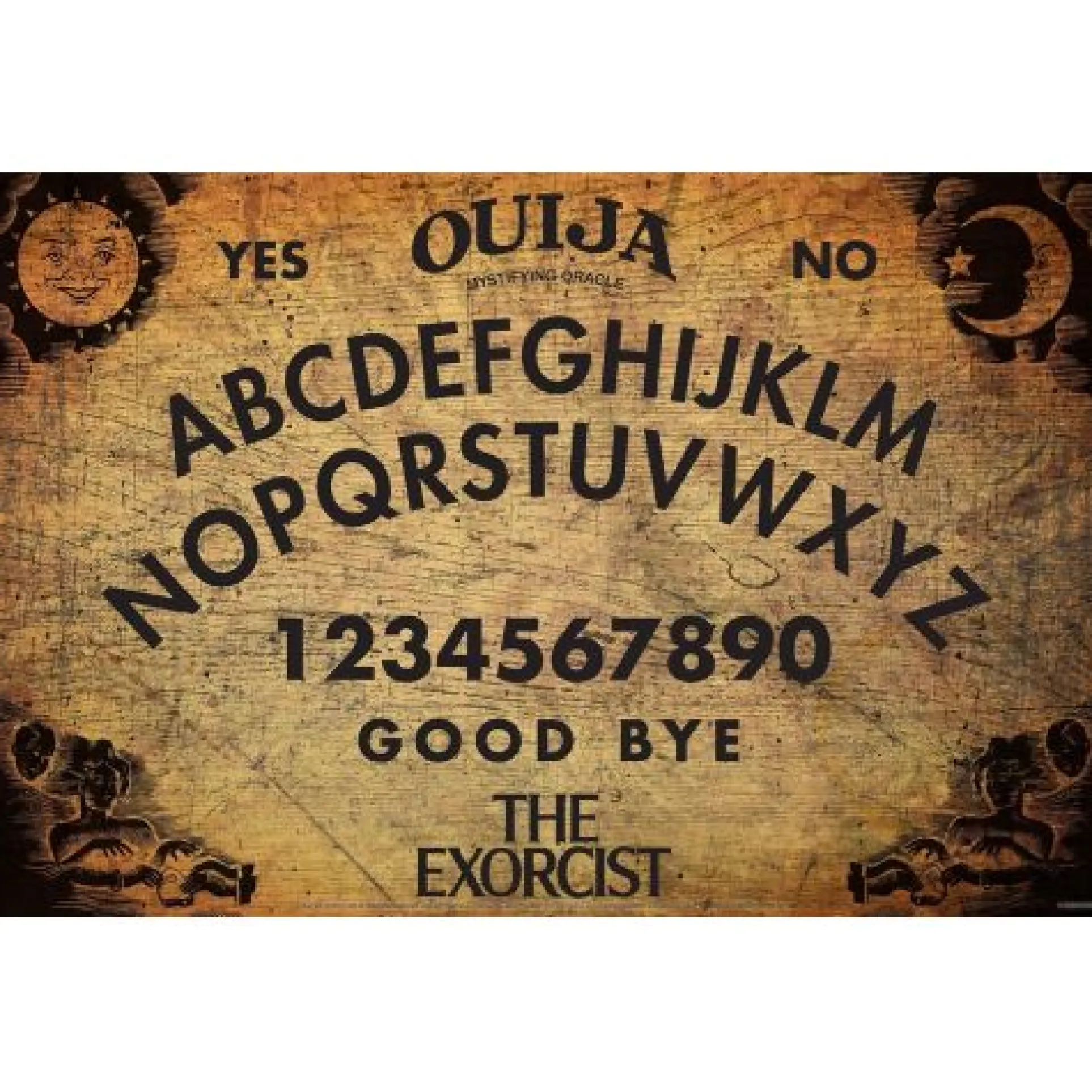 Ouija The Exorcist Game Officially Licensed Glow-in-the-Dark Board