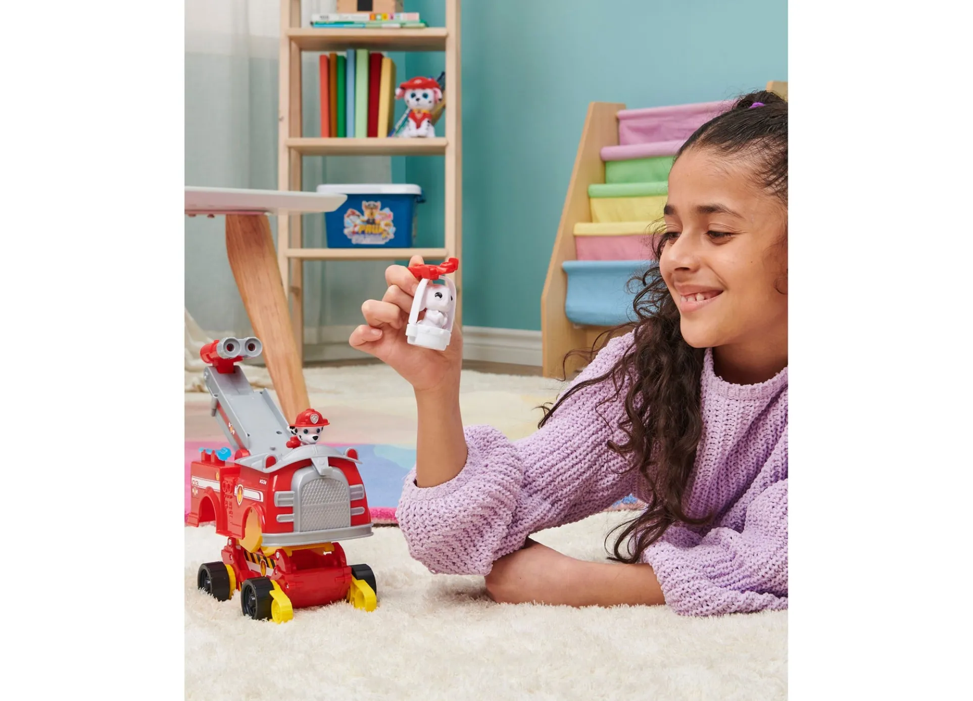 PAW Patrol Marshall's Rise and Rescue Vehicle Playset with Action Figures