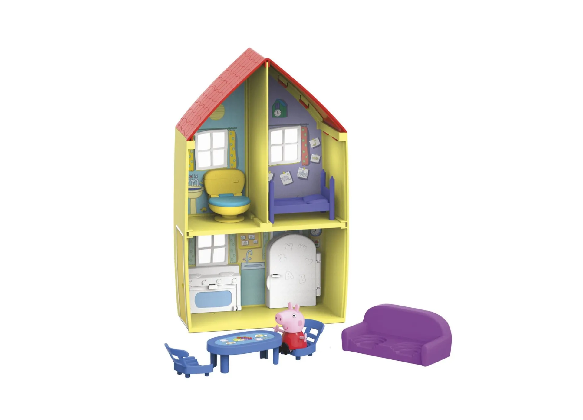 Peppa Pig Family House Playset with Accessories - 7 Pieces