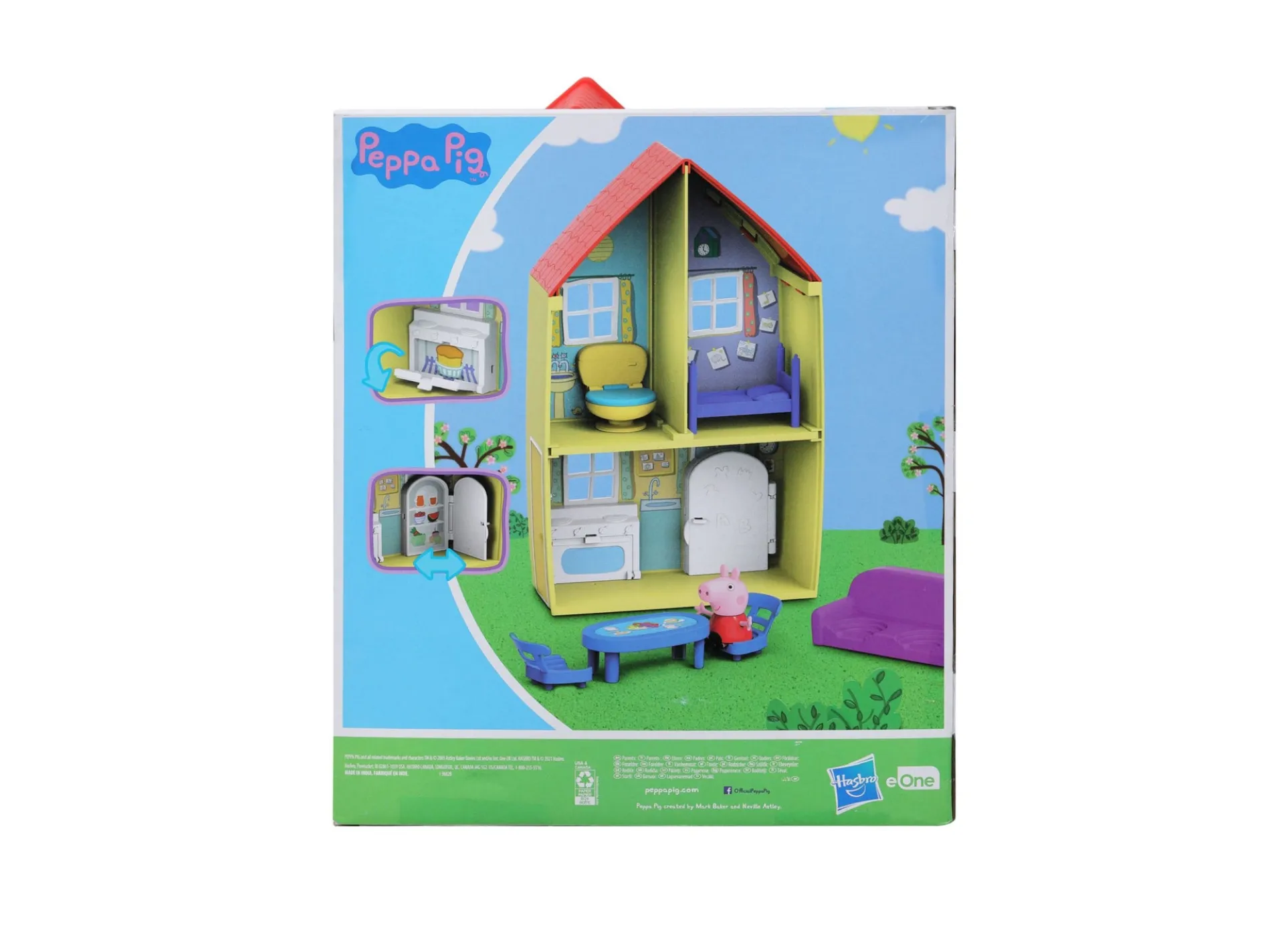 Peppa Pig Family House Playset with Accessories - 7 Pieces