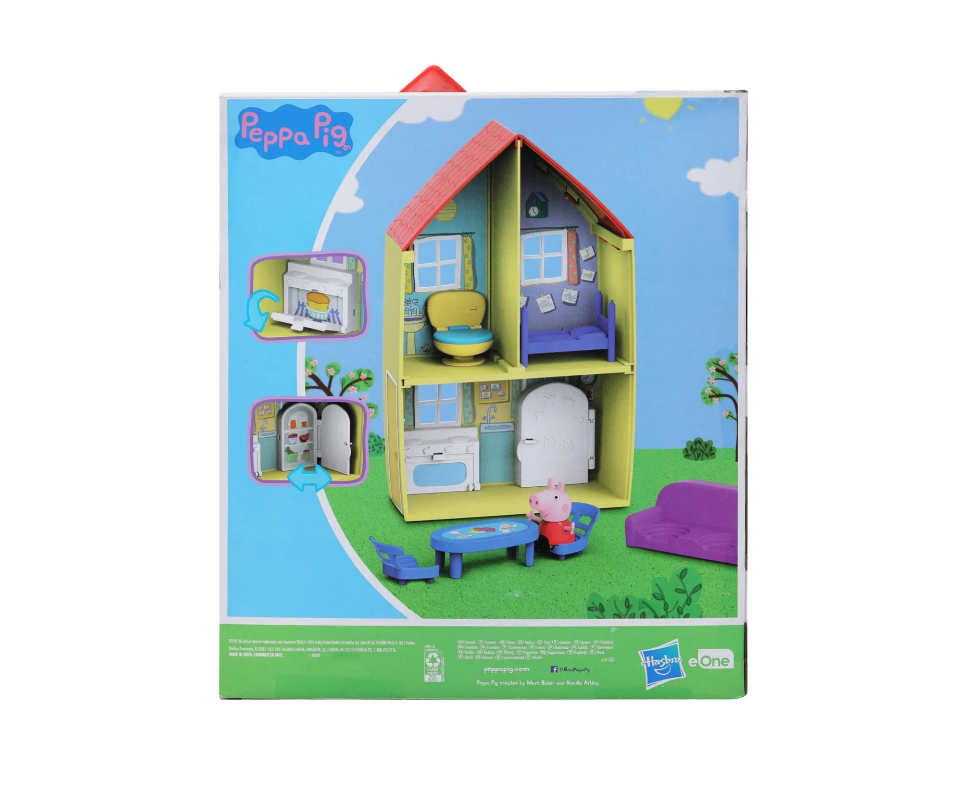 Peppa Pig Family House Playset with Accessories - 7 Pieces