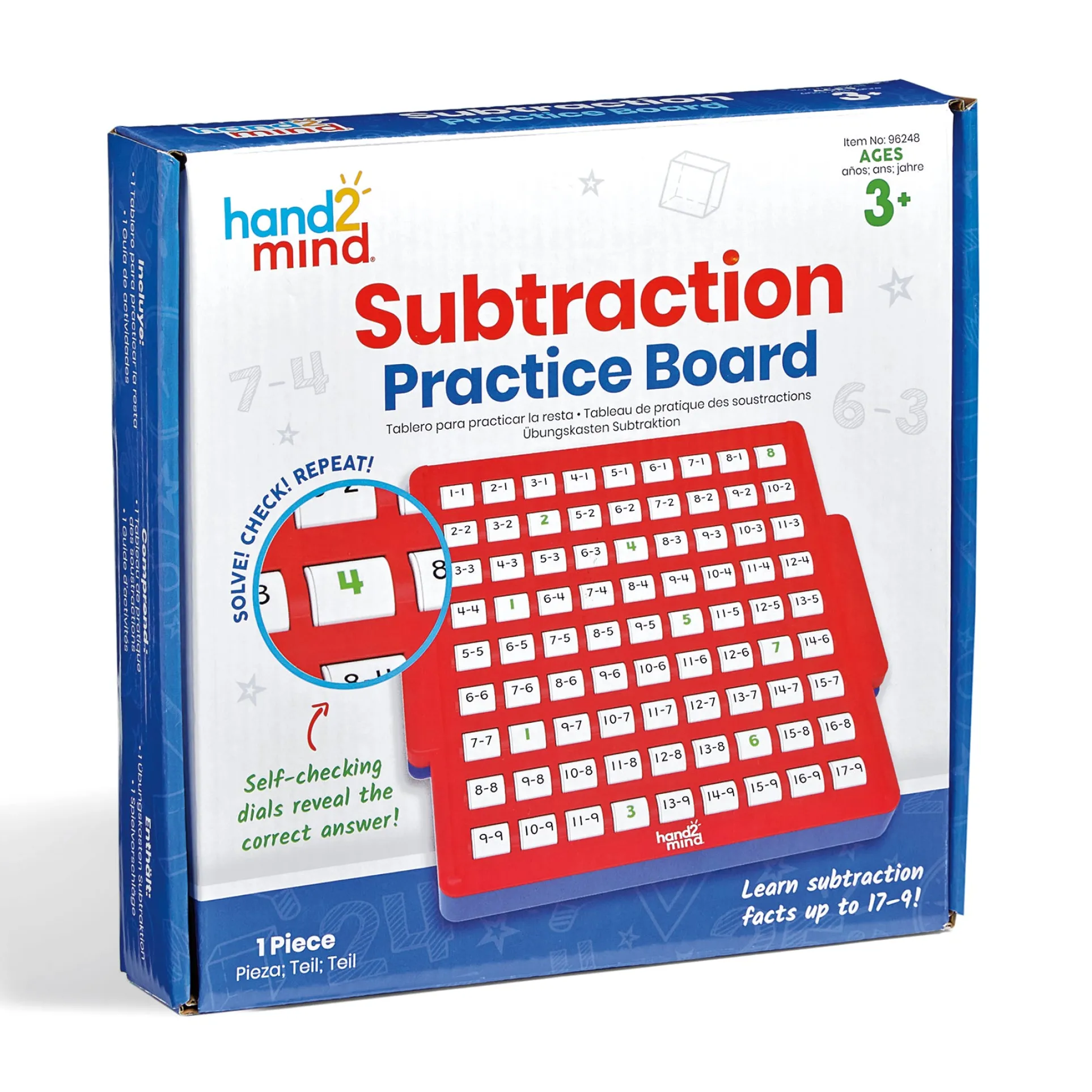 Hand2Mind Interactive Math Facts Board - Master Subtraction Skills