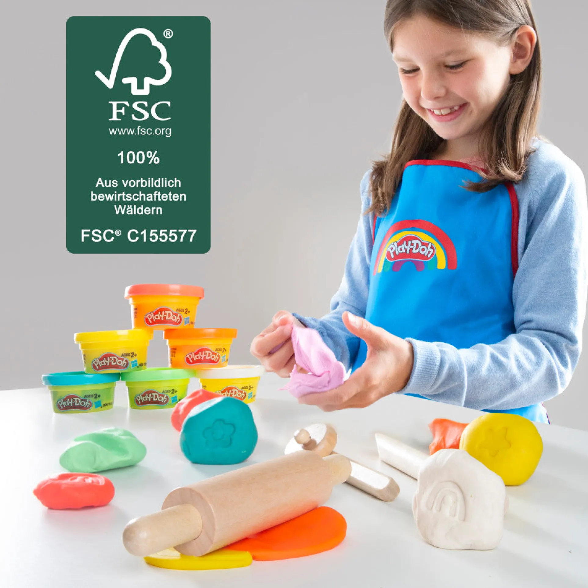Play-Doh Eco-Friendly Creation Station - 6 Colors Playset, Ages 3+