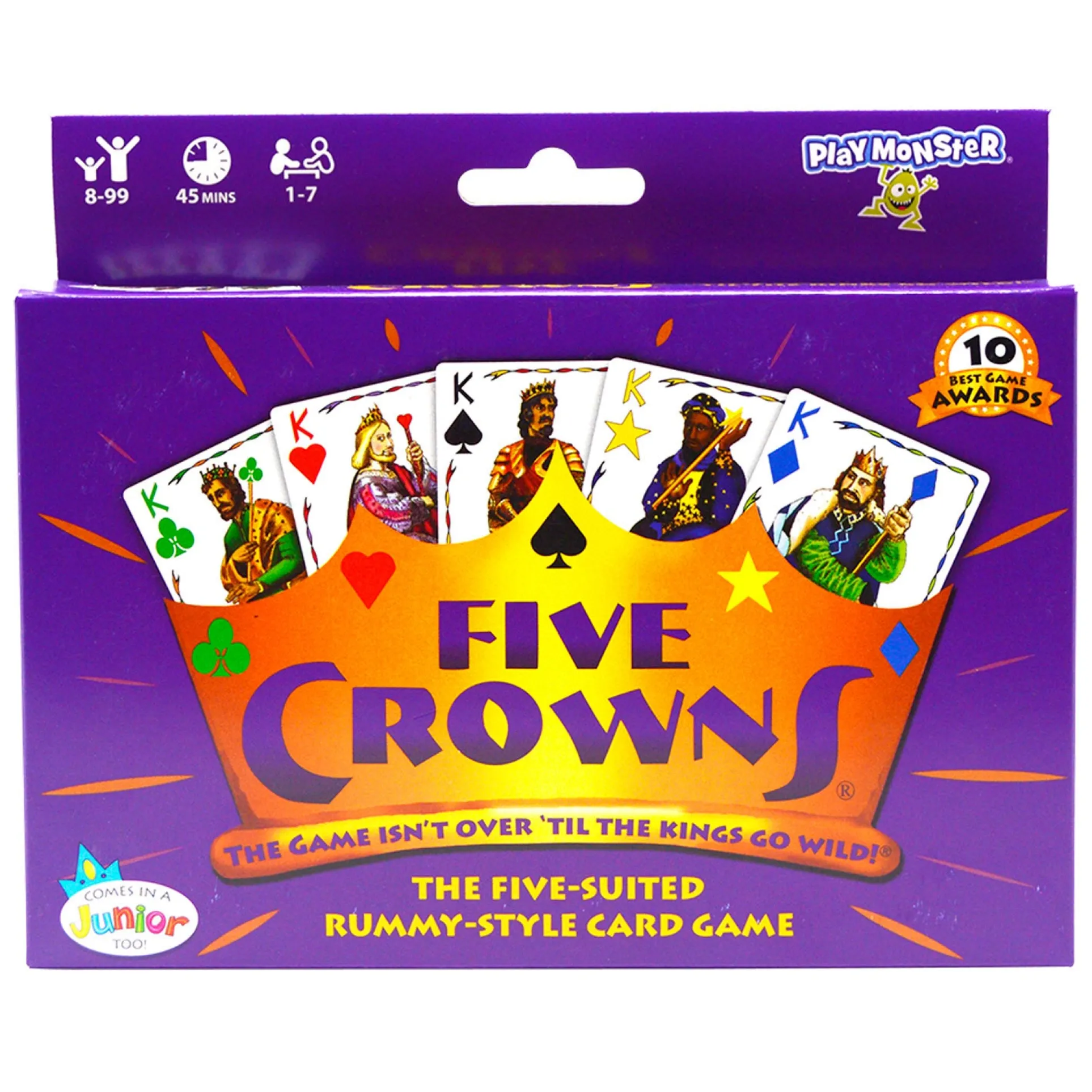 PlayMonster Five Crowns Card Game, Double Pack