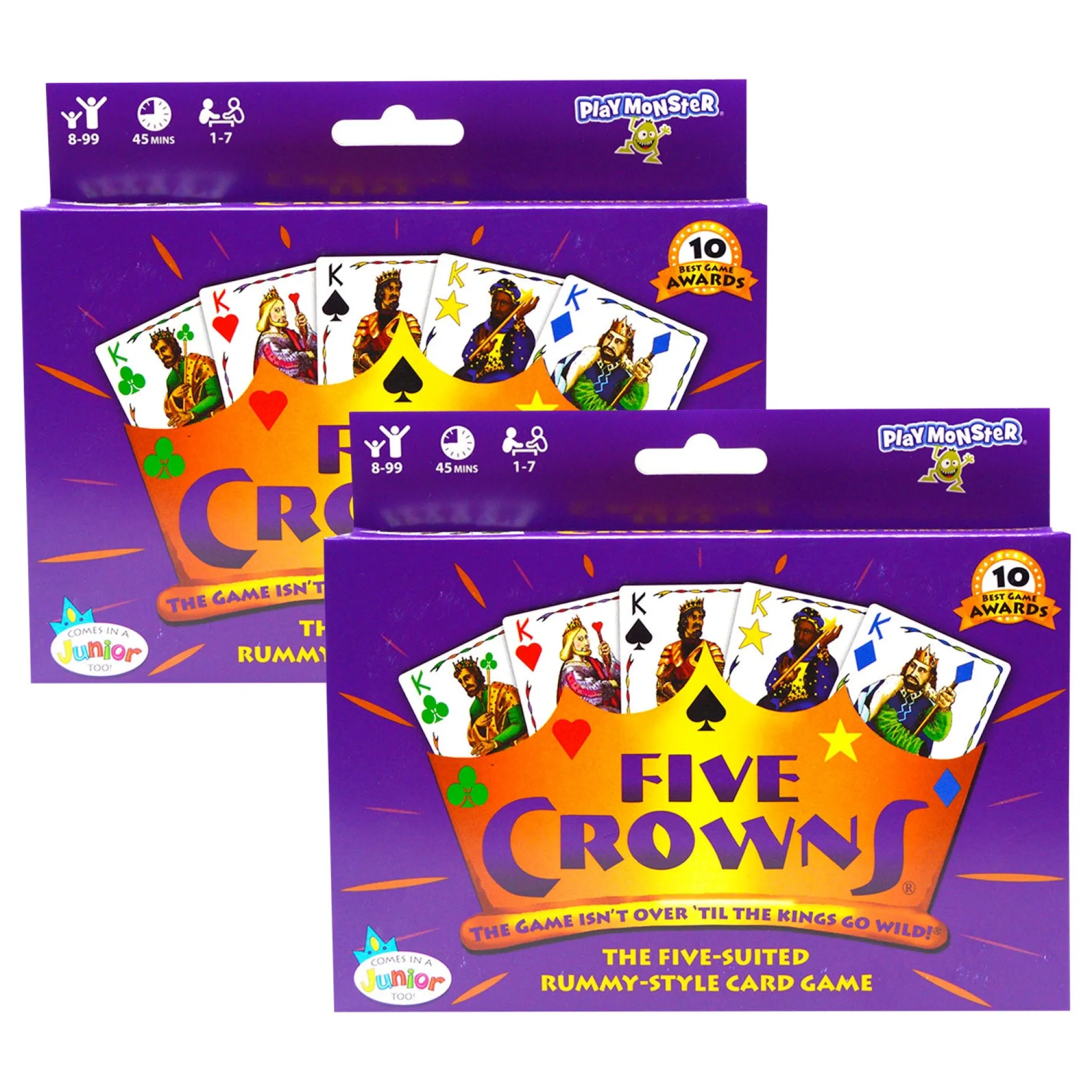 PlayMonster Five Crowns Card Game, Double Pack