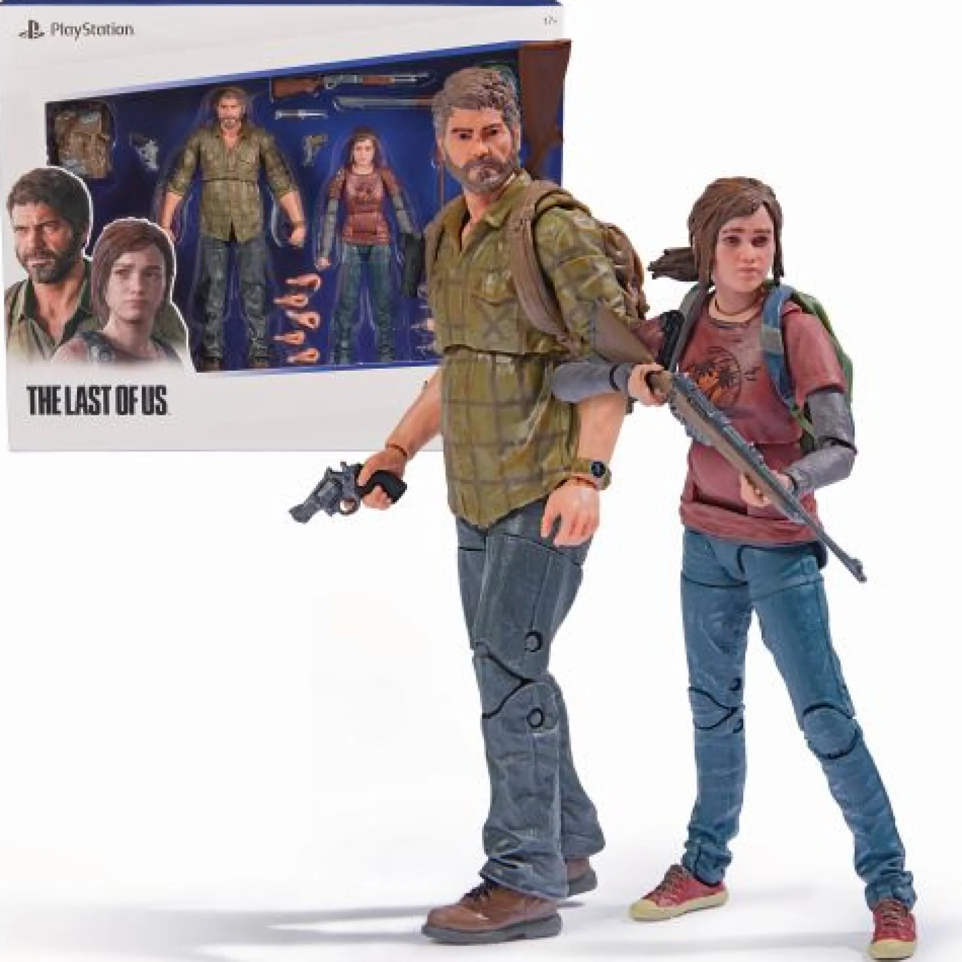 PlayStation The Last of Us 6 Inch Action Figures - Joel & Ellie Collector's Set