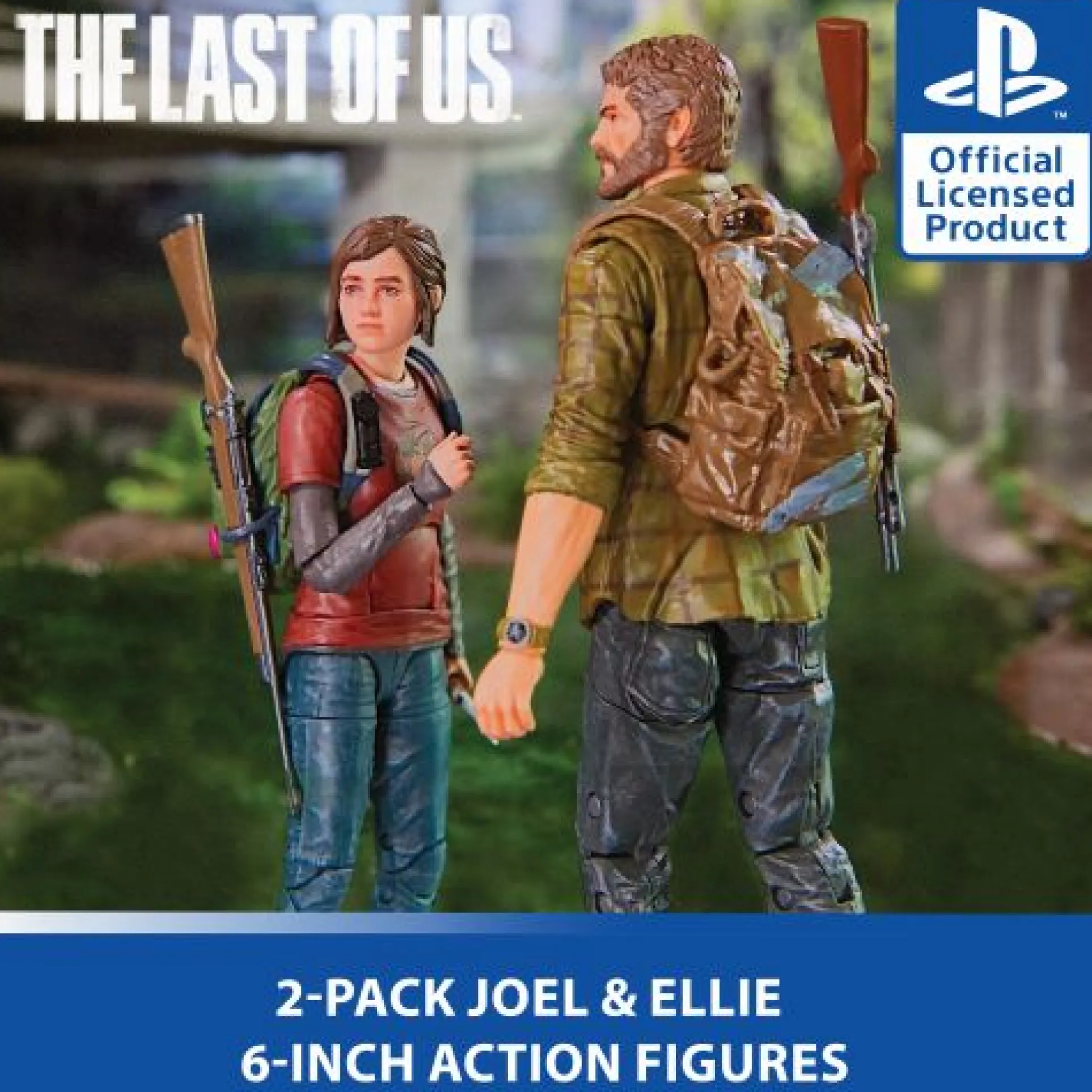 PlayStation The Last of Us 6 Inch Action Figures - Joel & Ellie Collector's Set