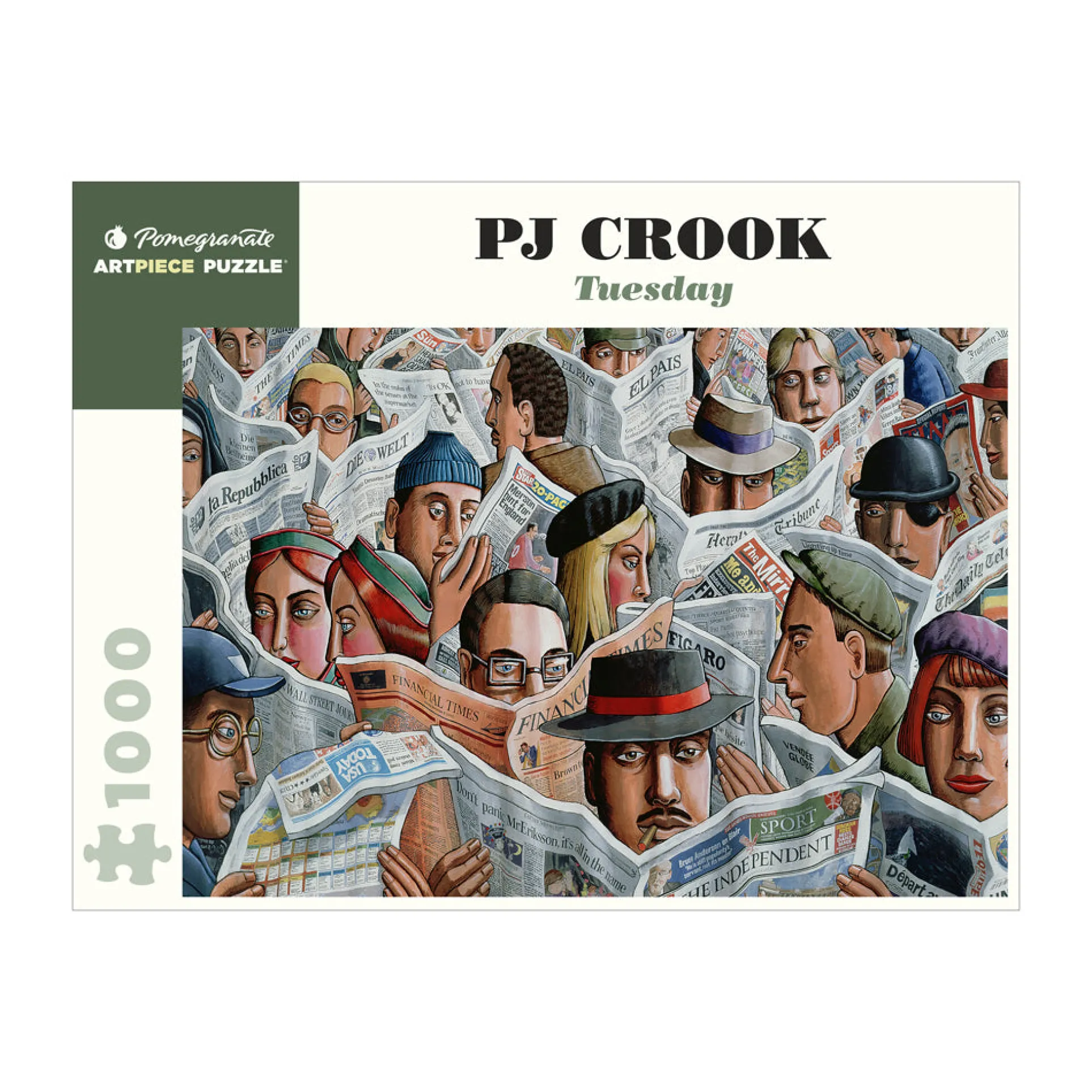 Pomegranate PJ Crook Tuesday Art Jigsaw Puzzle - 1000 pc