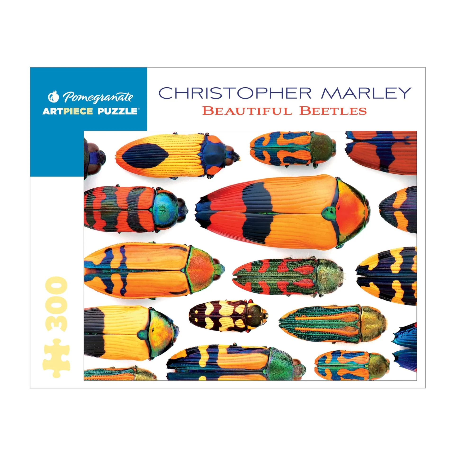 PomegranateKids Christopher Marley's Beautiful Beetles Puzzle - 300 pcs