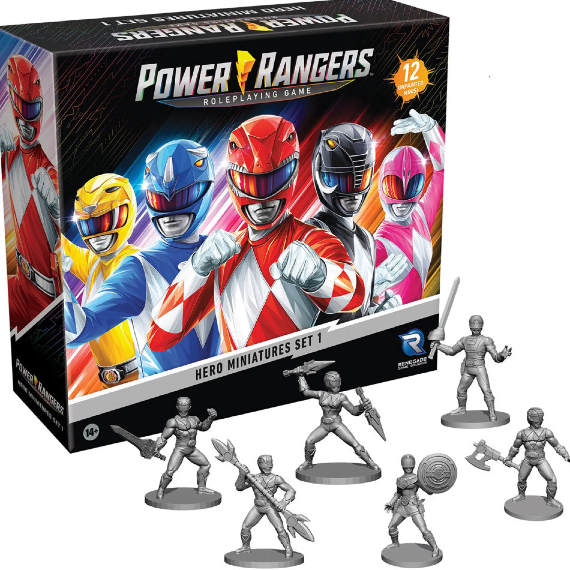 Power Rangers RPG: Hero Miniatures Set 1 - 12 Unpainted Figures