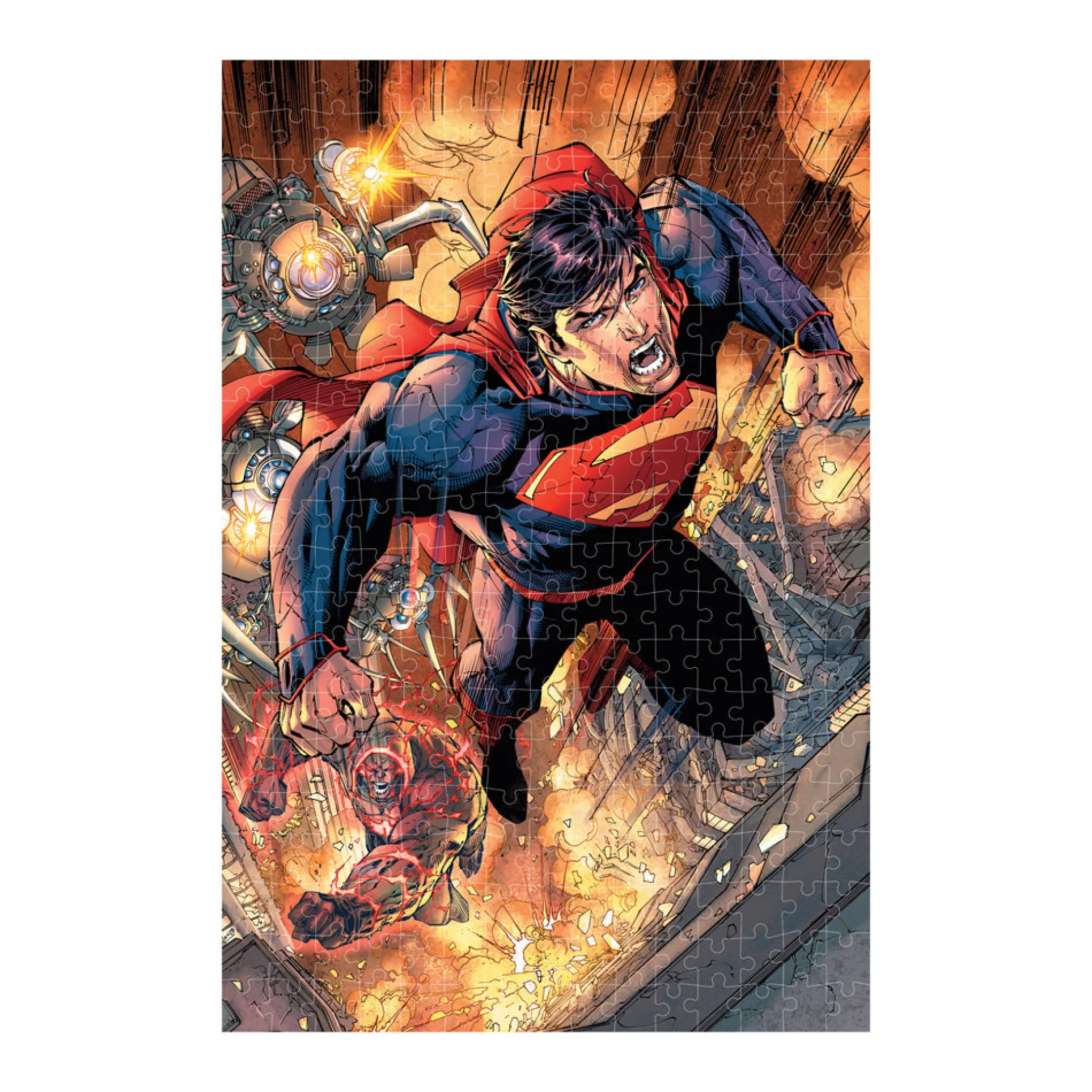Prime 3D Superman 300-Piece 3D Lenticular Jigsaw Puzzle in Collectible Tin Book
