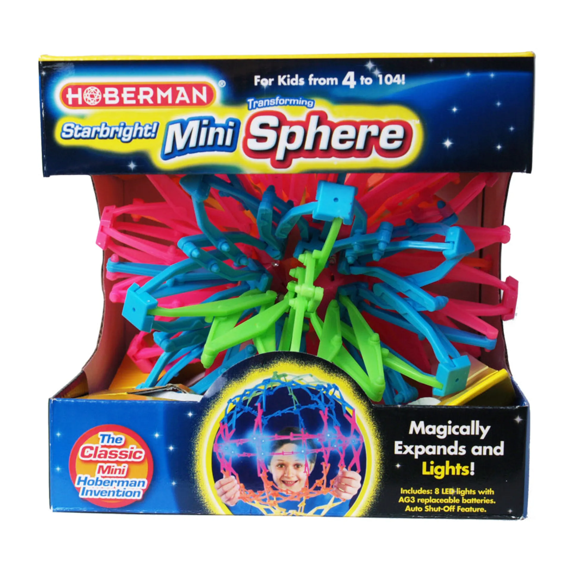 Hoberman Mini Sphere Starbright - Interactive Expanding Toy