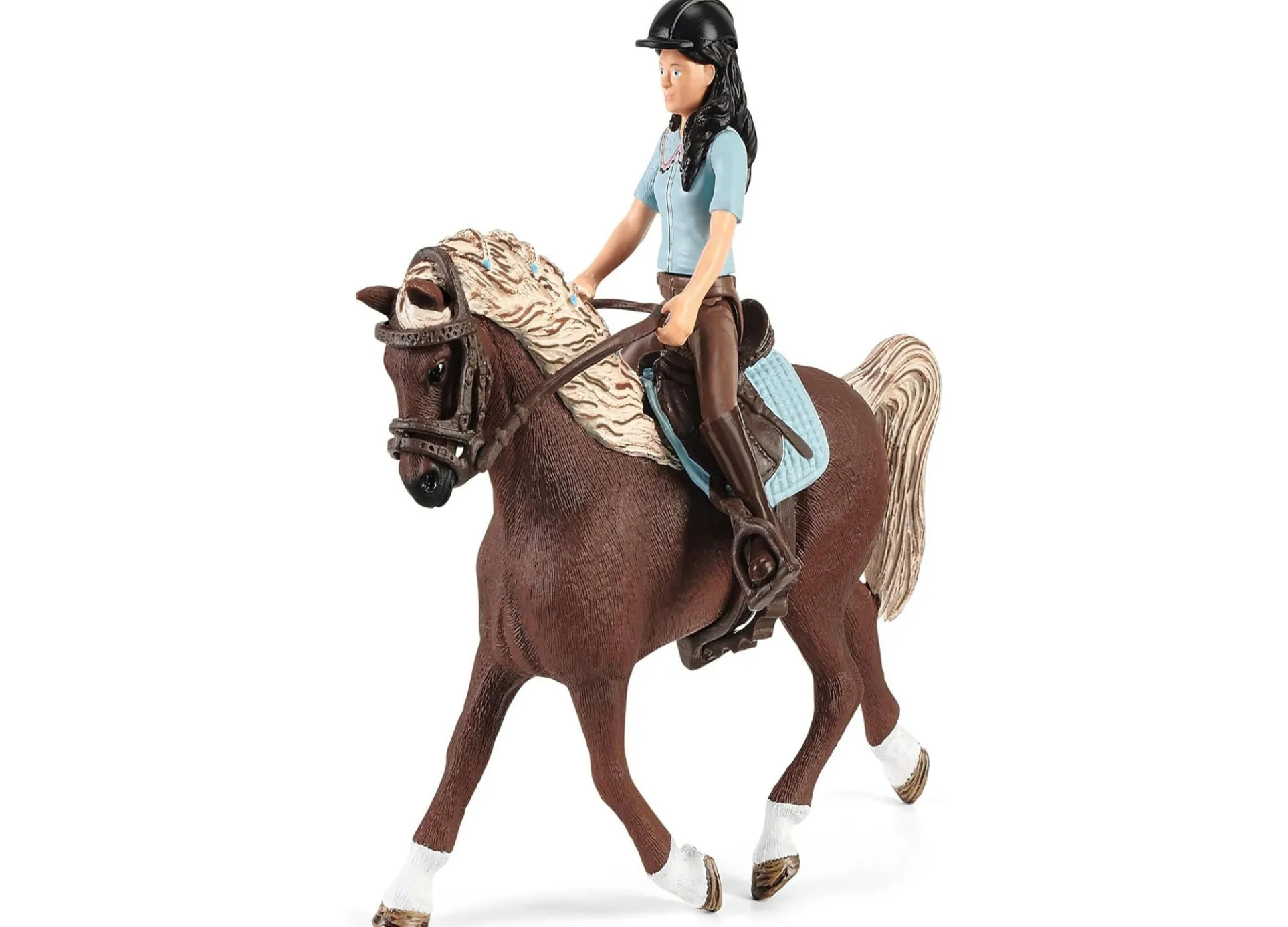 Schleich Horse Club Emily & Luna Horse Washing Station Playset, 19 Pieces