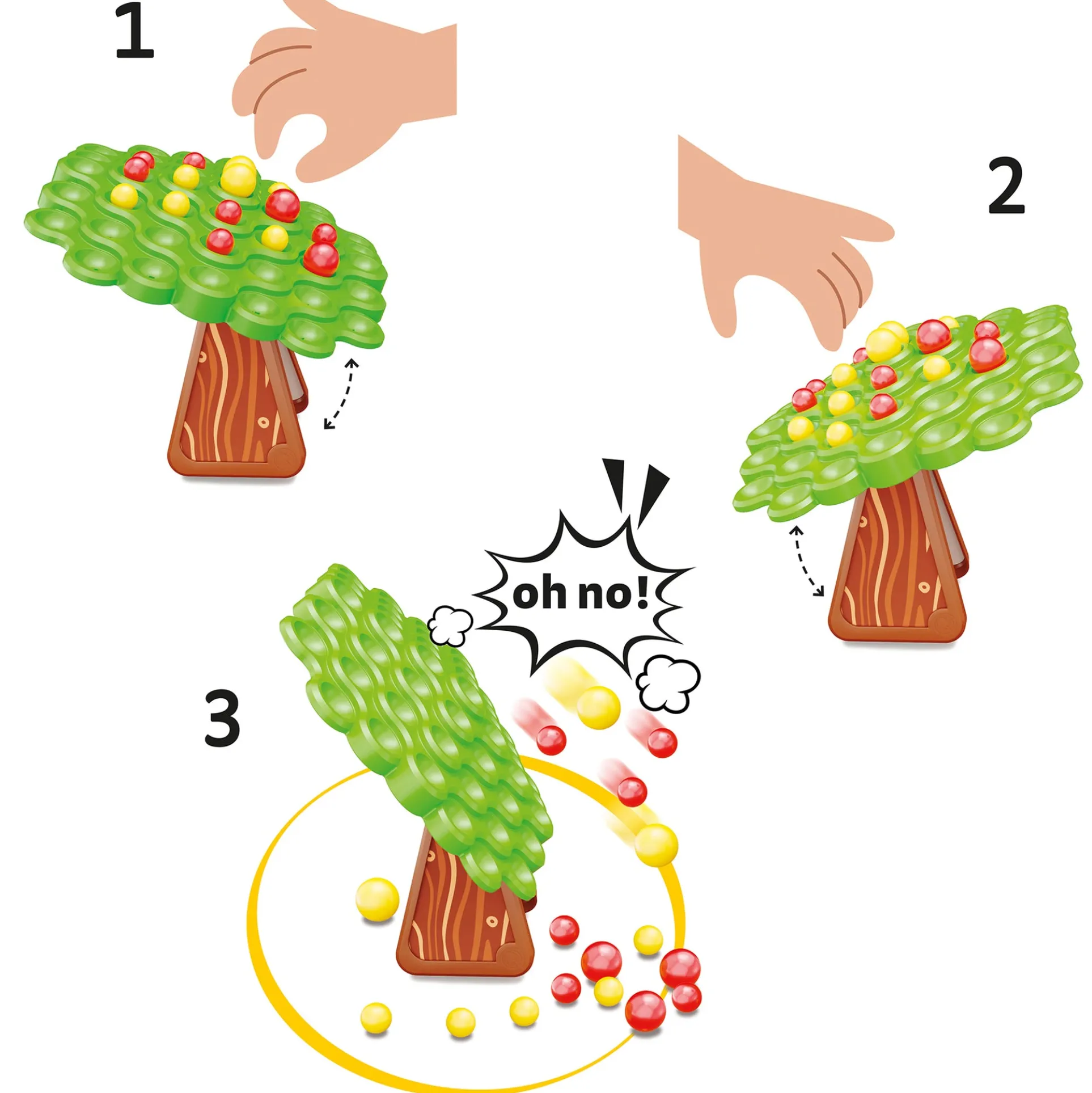 Quercetti Stay Apple Balance Tree Game - Weight Mastery - Colorful Fun for Kids 5+