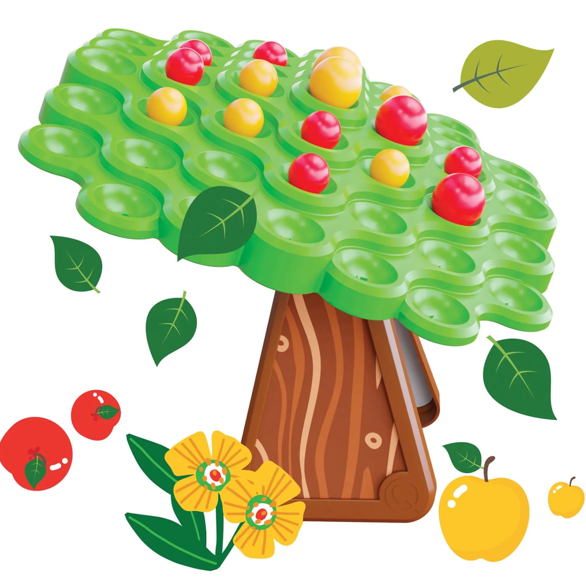 Quercetti Stay Apple Balance Tree Game - Weight Mastery - Colorful Fun for Kids 5+