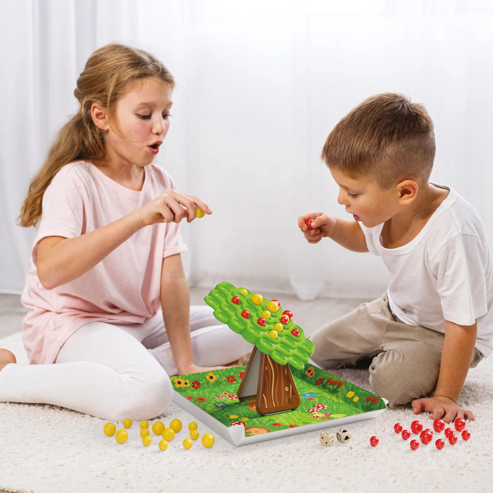 Quercetti Stay Apple Balance Tree Game - Weight Mastery - Colorful Fun for Kids 5+