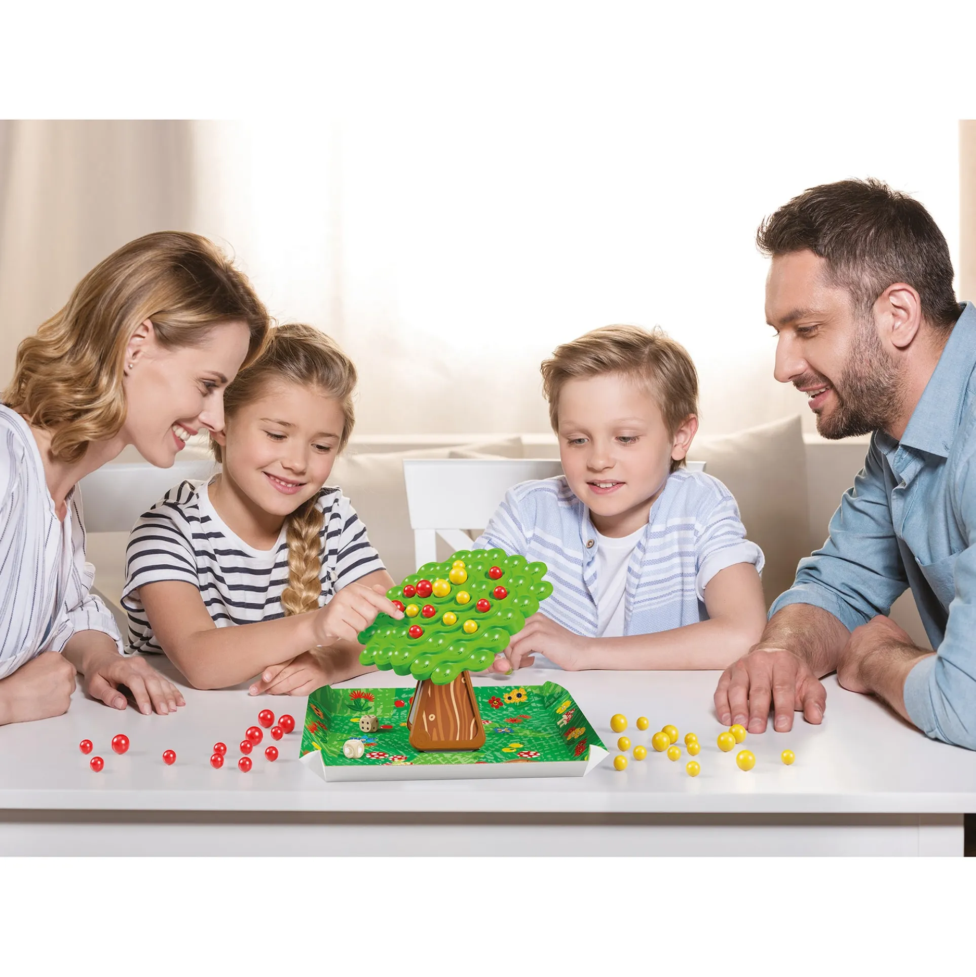 Quercetti Stay Apple Balance Tree Game - Weight Mastery - Colorful Fun for Kids 5+