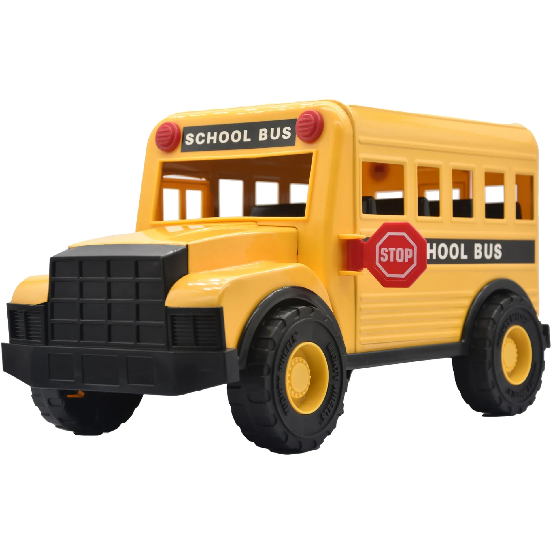 Mighty Wheels 16" Yellow School Bus with Interactive Doors