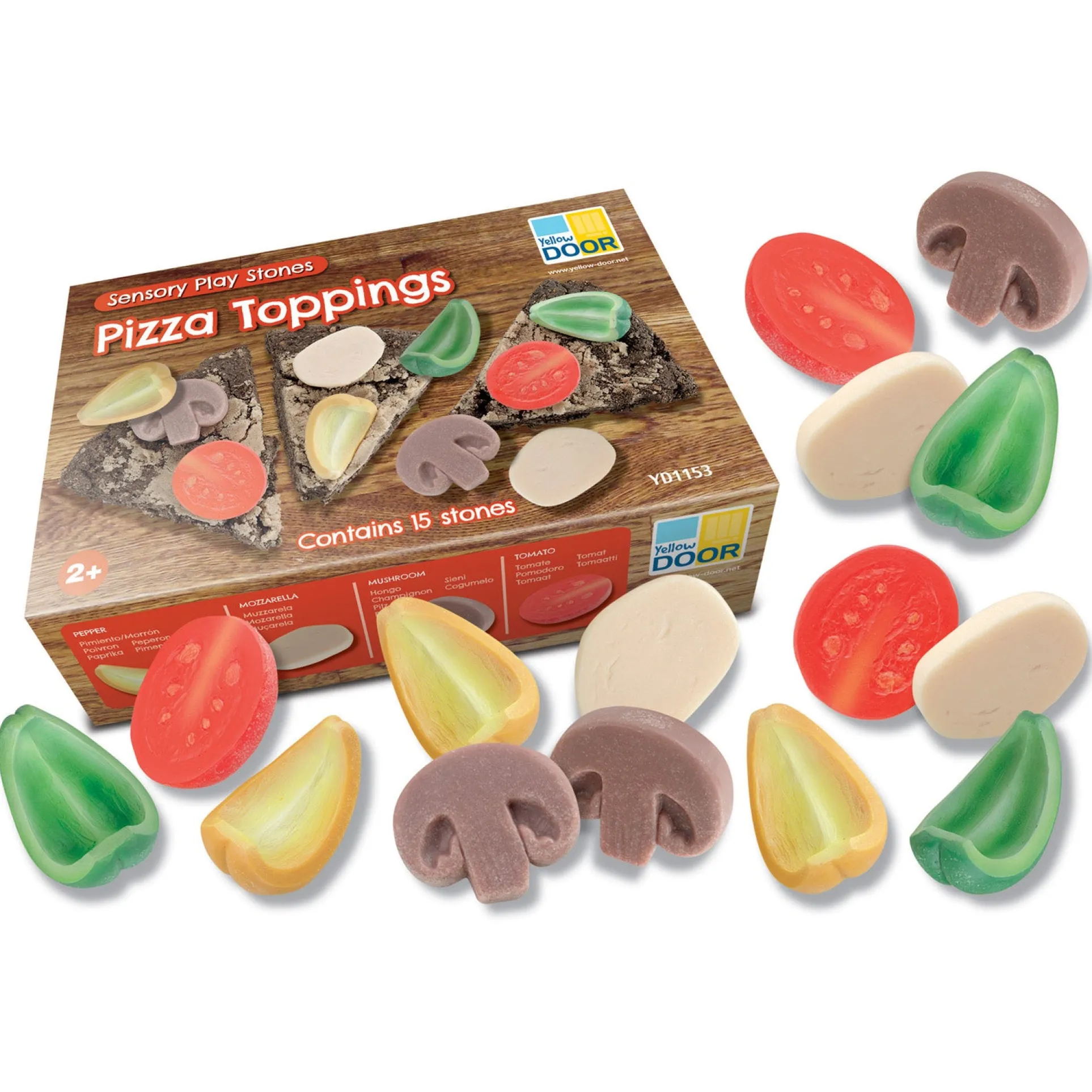 Yellow Door Playful Pizza Sensory Play Stones
