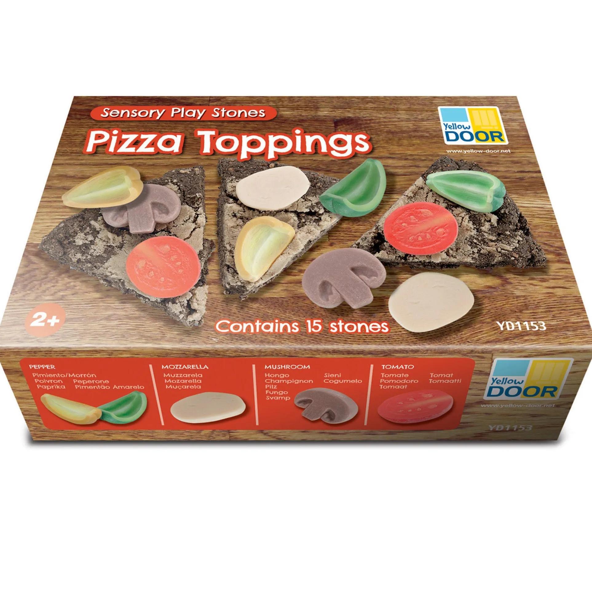 Yellow Door Playful Pizza Sensory Play Stones