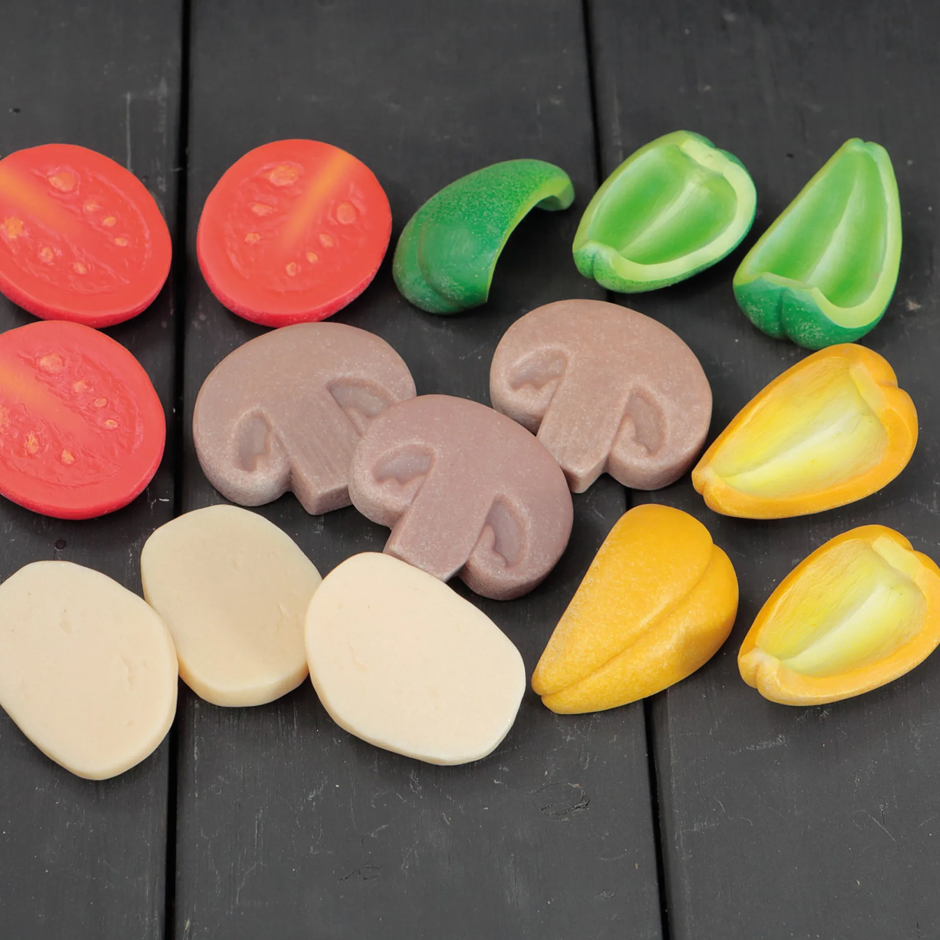 Yellow Door Playful Pizza Sensory Play Stones