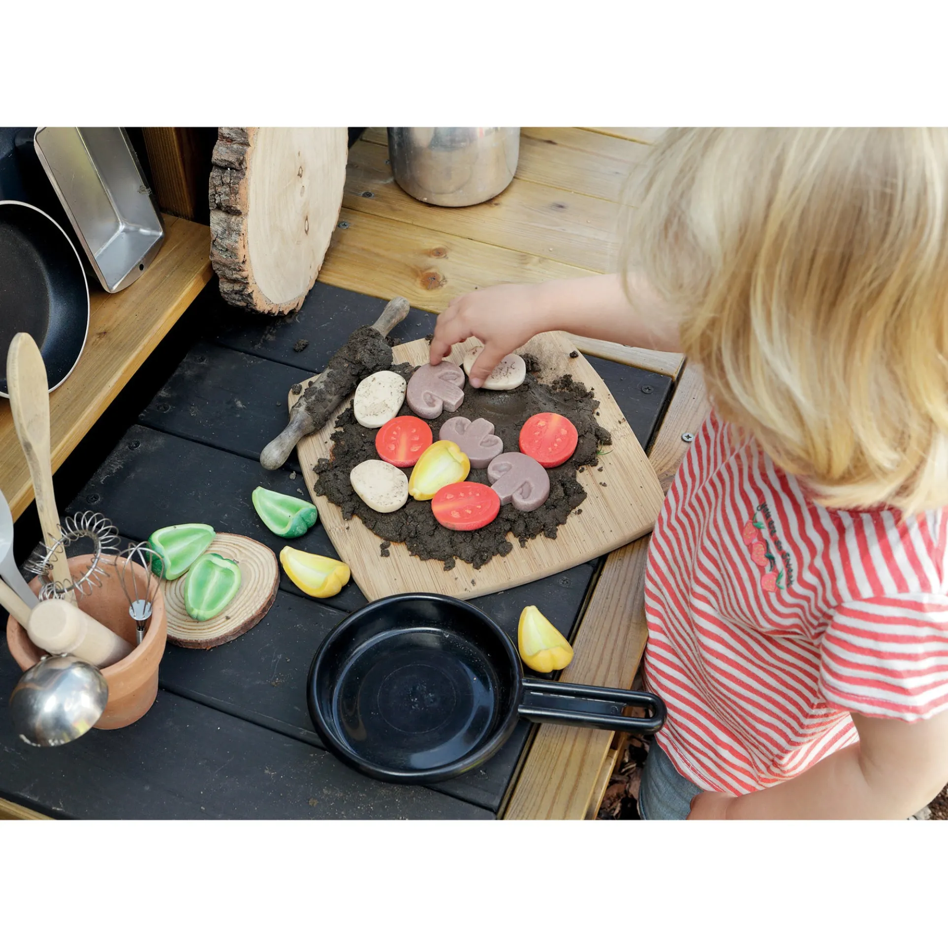 Yellow Door Playful Pizza Sensory Play Stones