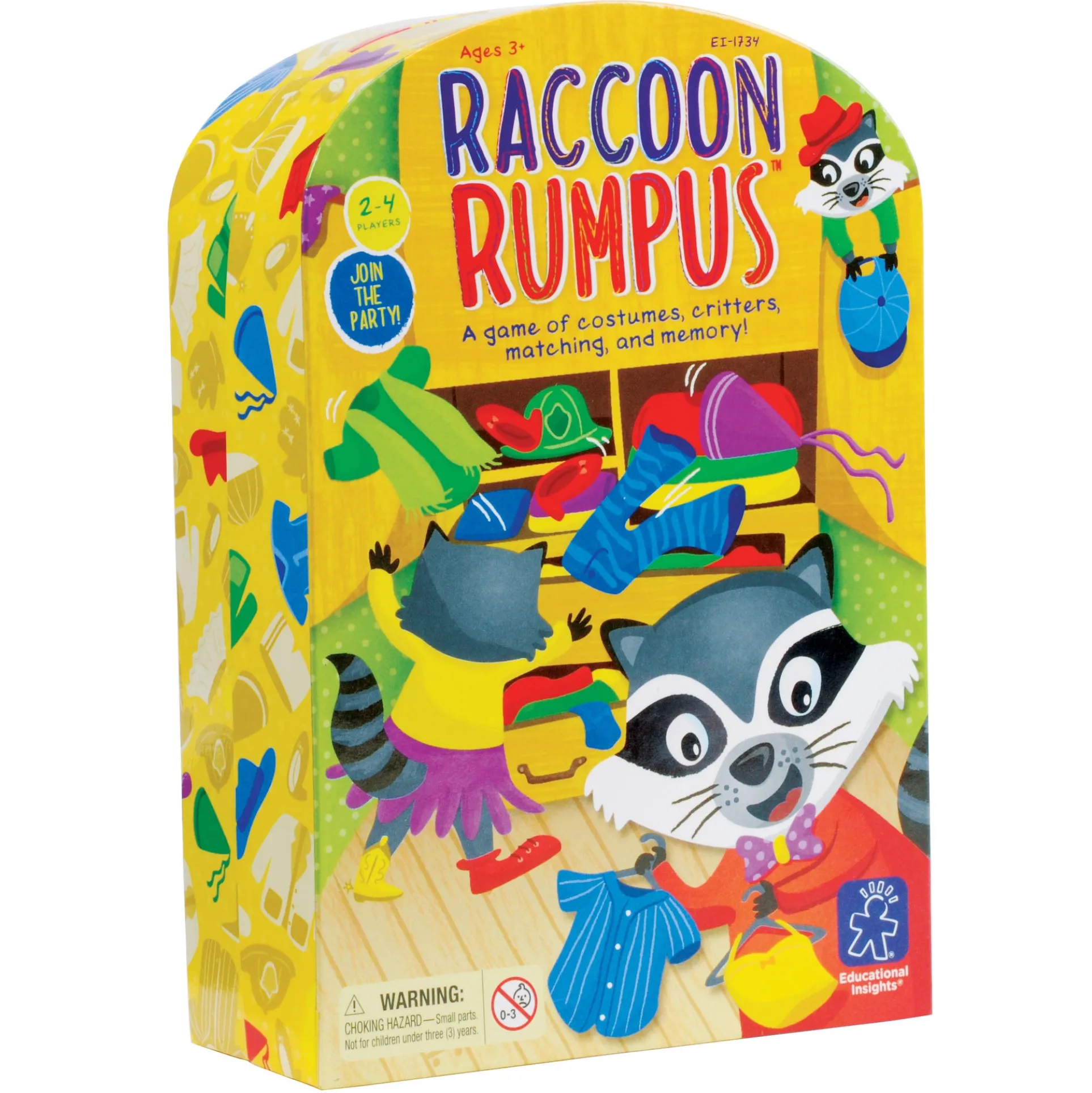 Raccoon Rumpus Preschool Matching and Memory Card Game