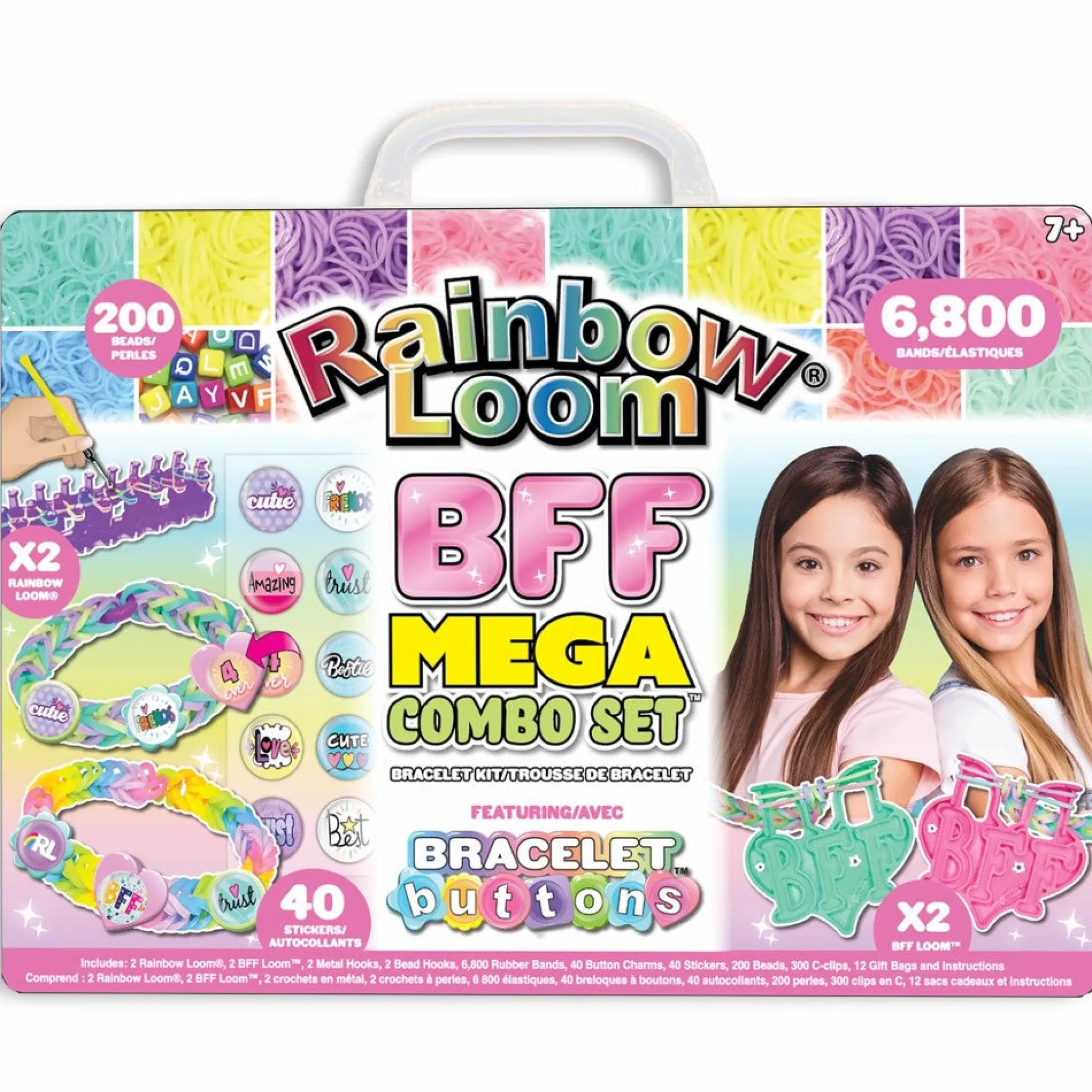 Rainbow Loom BFF Mega Button Craft Kit - Ultimate Bracelet Making Set