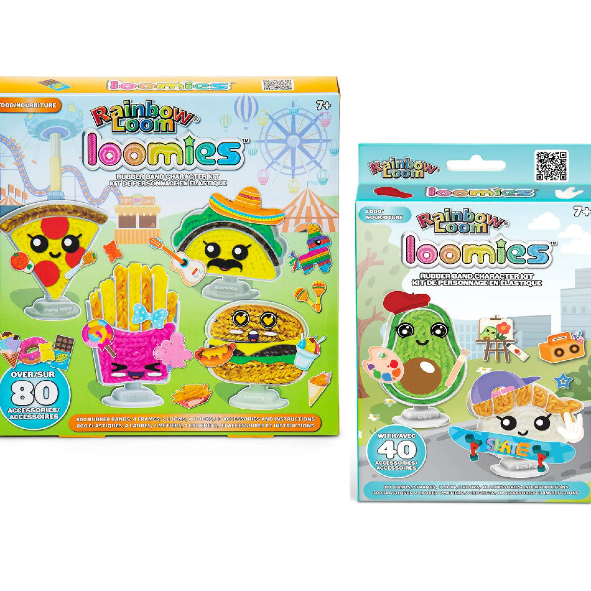 Rainbow Loom Loomies Food Figurines Craft Kit - 2 Pack Bundle