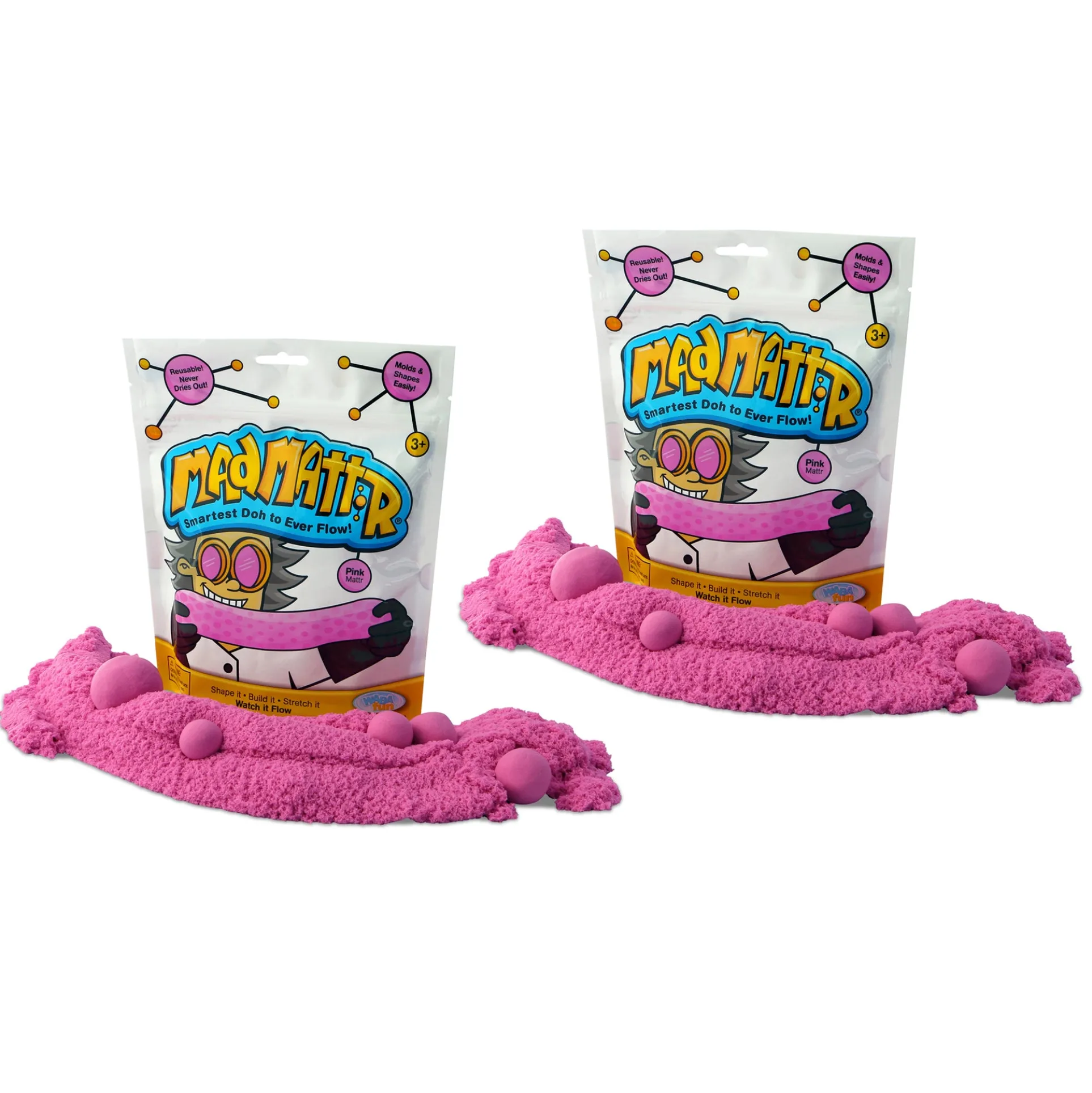 Relevant Play Mad Mattr Super-Soft Modeling Dough - Pink, 20 oz Total