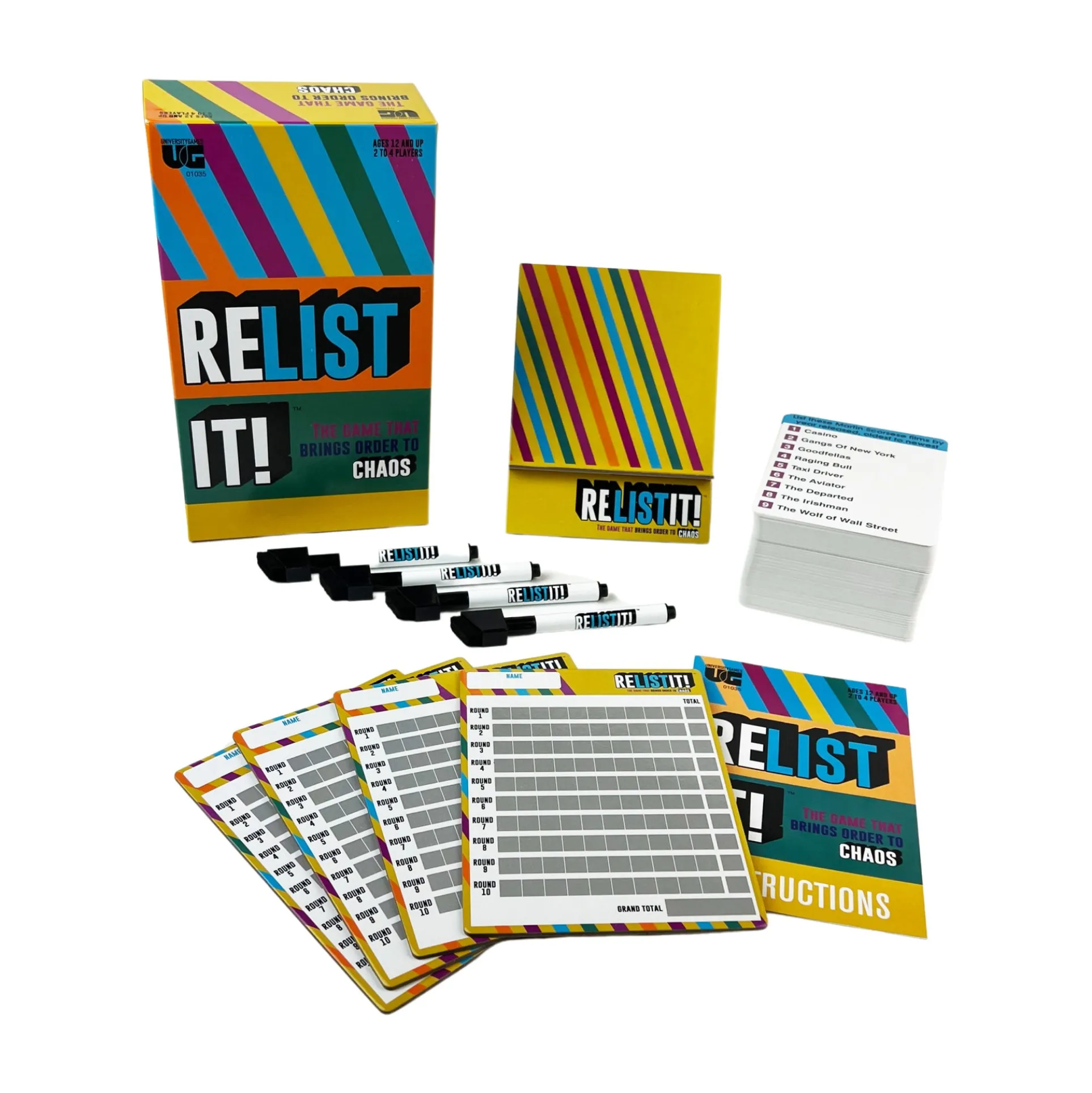 Relist It! Order vs. Chaos Strategy Board Game
