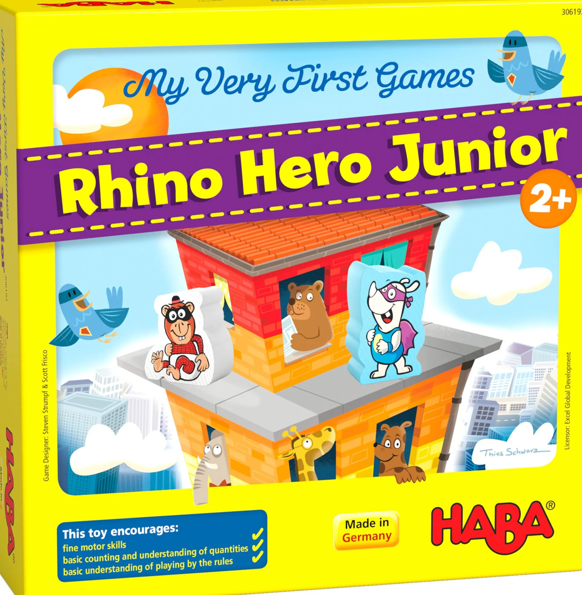 Rhino Hero Junior My Very First Games - Cooperative Stacking Game