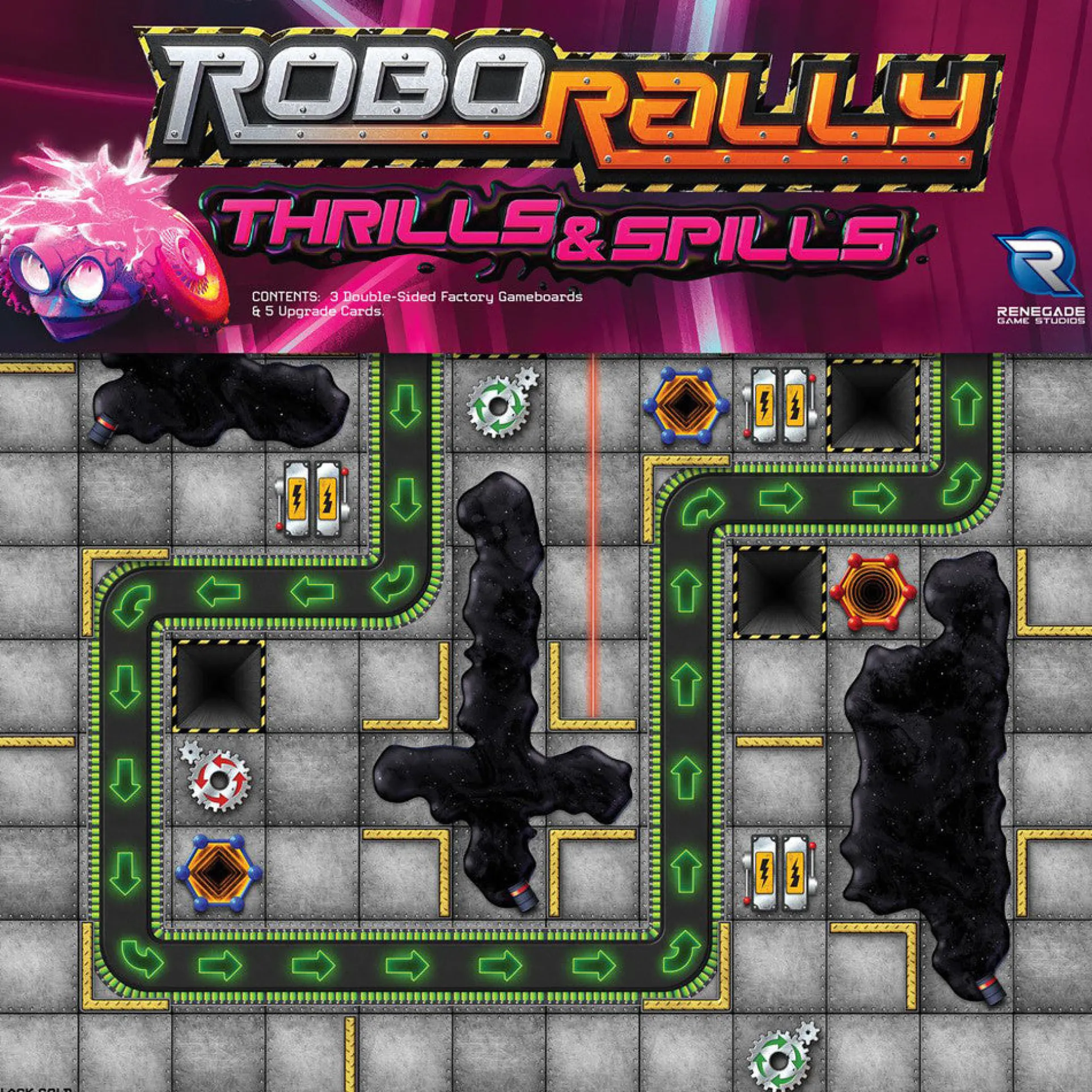 Robo Rally Thrills & Spills Expansion Board Game by Renegade Game Studios
