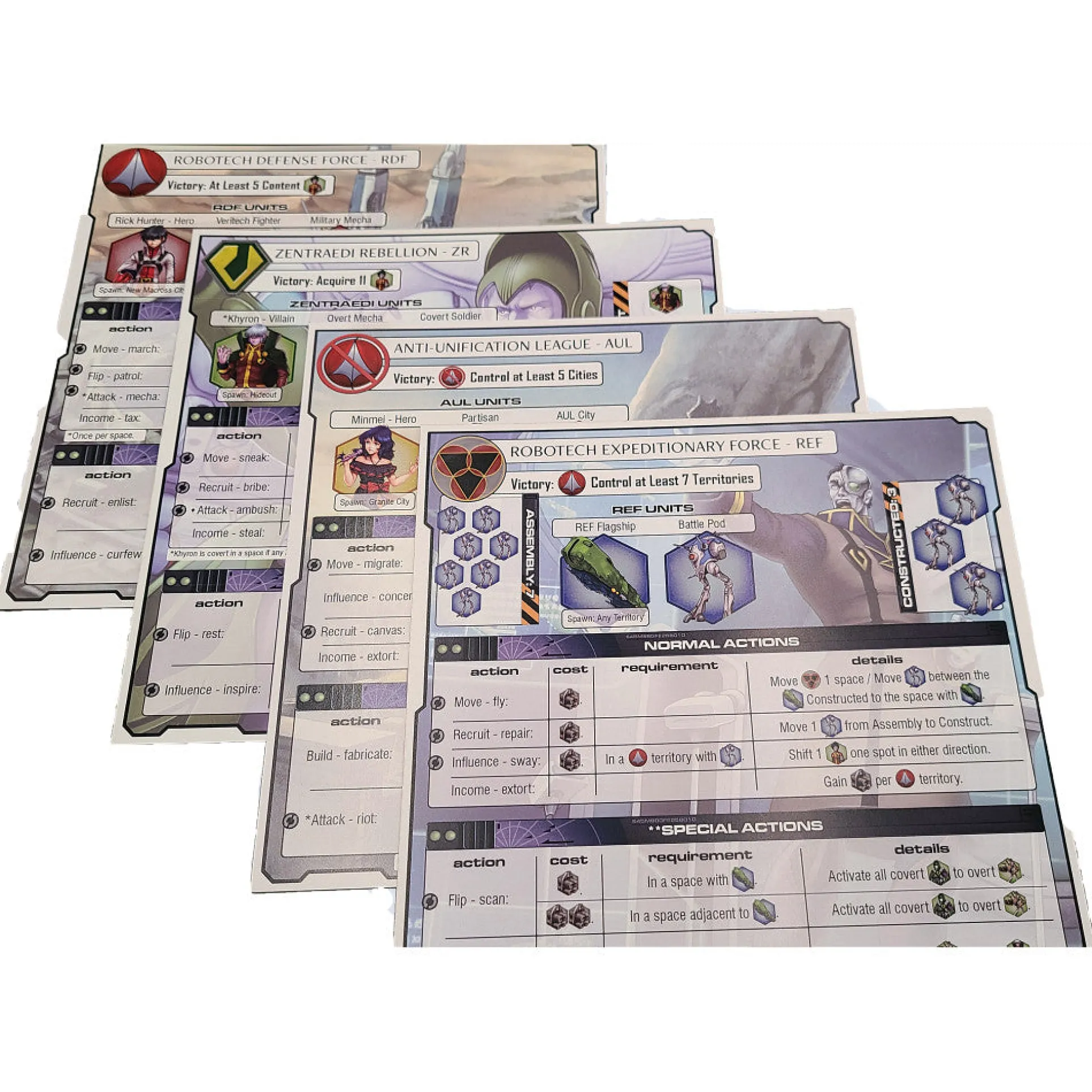 Robotech: Reconstruction - The Ultimate Strategy Board Game by Strange Machine Games