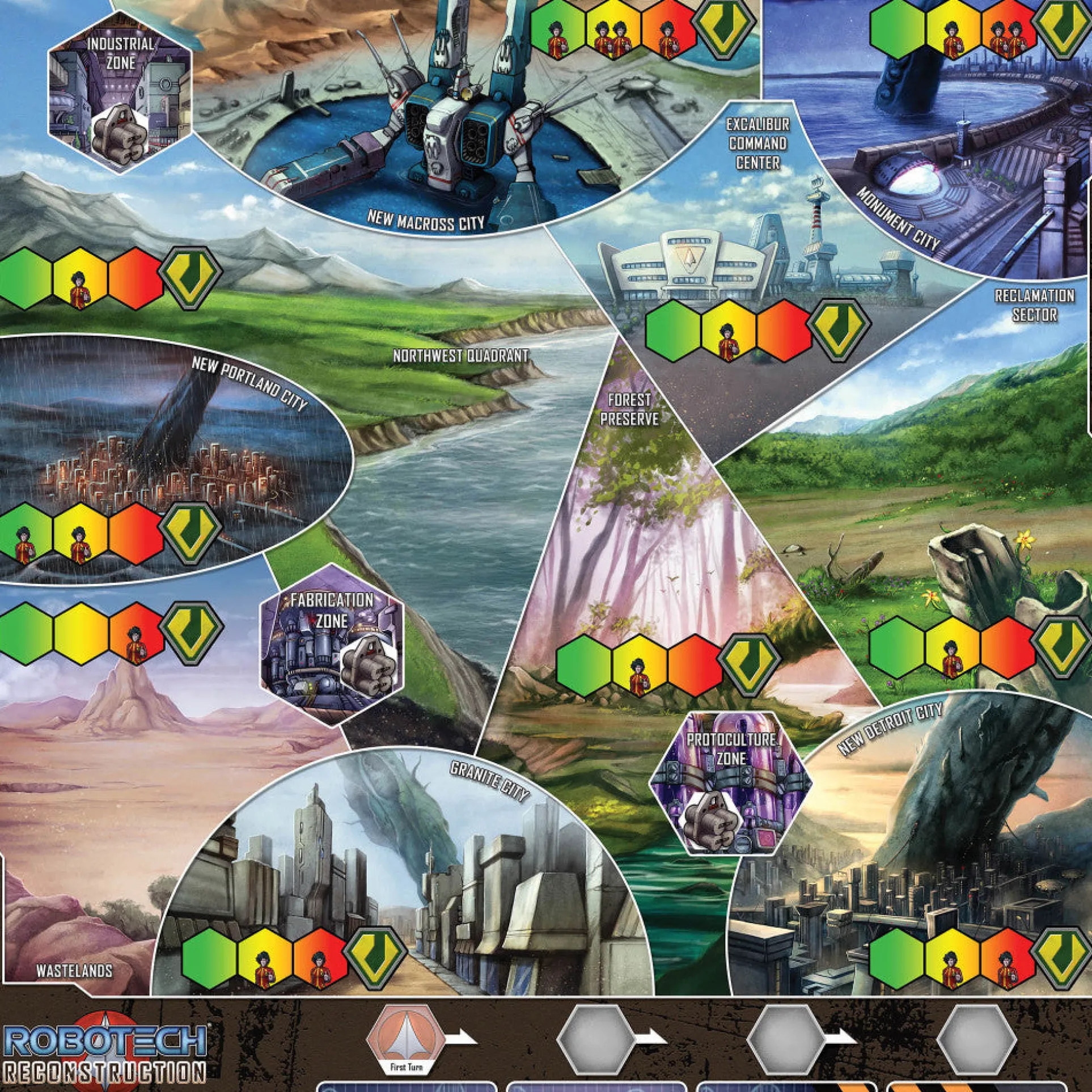 Robotech: Reconstruction - The Ultimate Strategy Board Game by Strange Machine Games