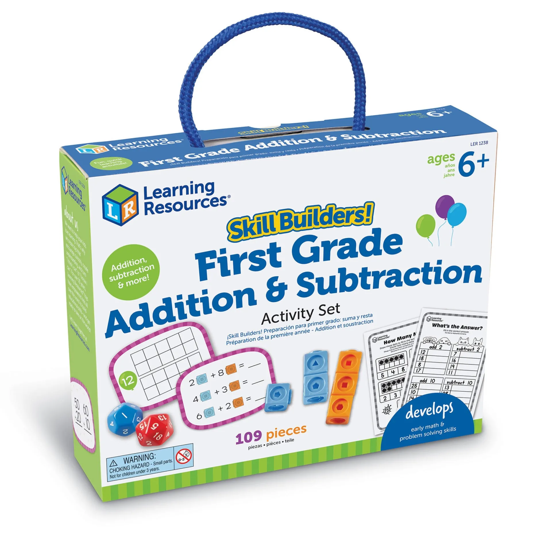 Learning Resources Skill Builders! 1st Grade Math Wizardry - Addition & Subtraction Kit