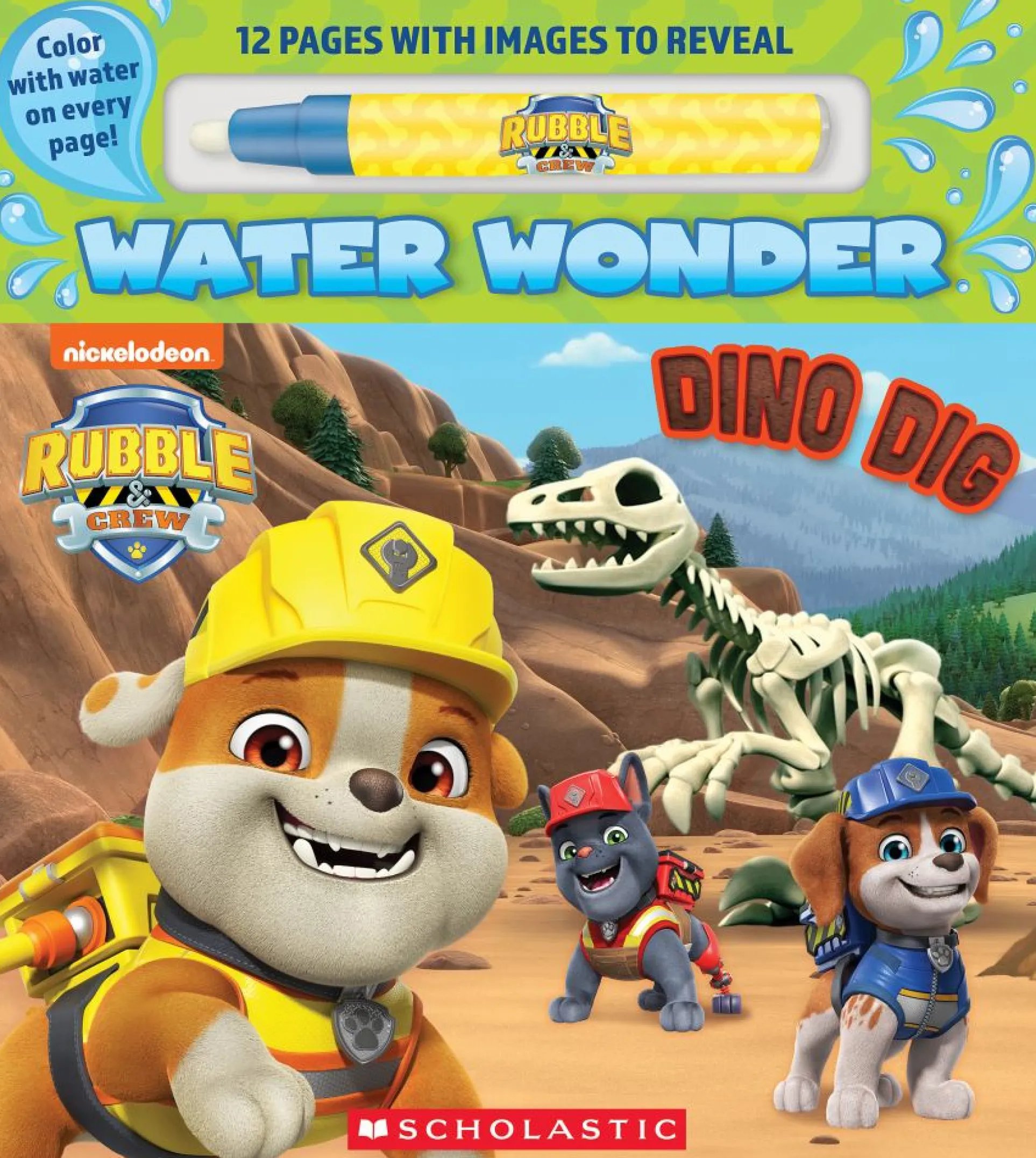 Rubble & Crew Dinosaur Dig Water Reveal Activity Book