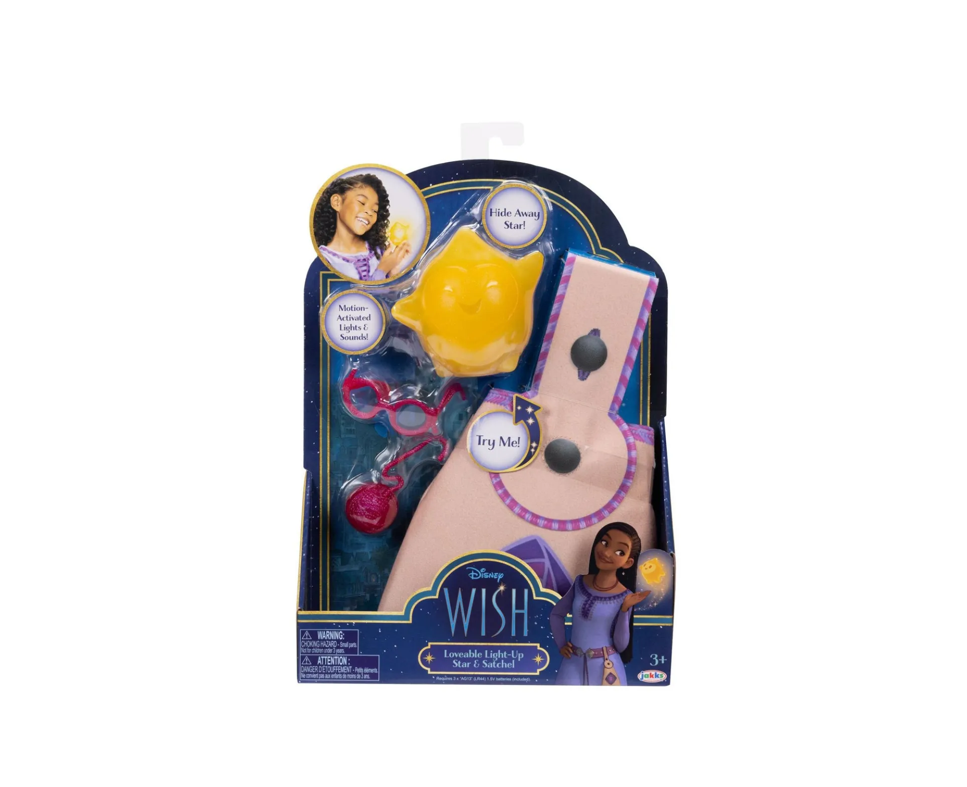 Disney Wish Interactive Light-Up Star with Satchel - Role Play Toy