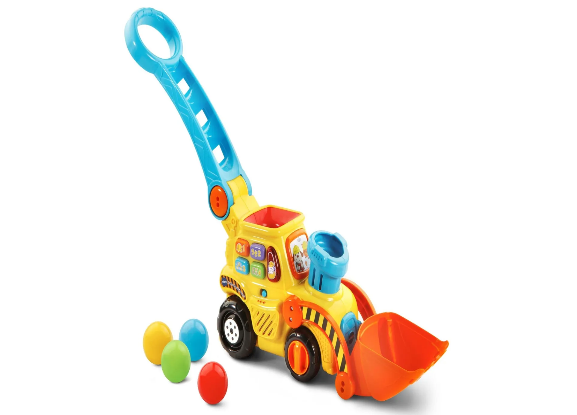 VTech Pop-a-Balls Push Pop Bulldozer Interactive Toy