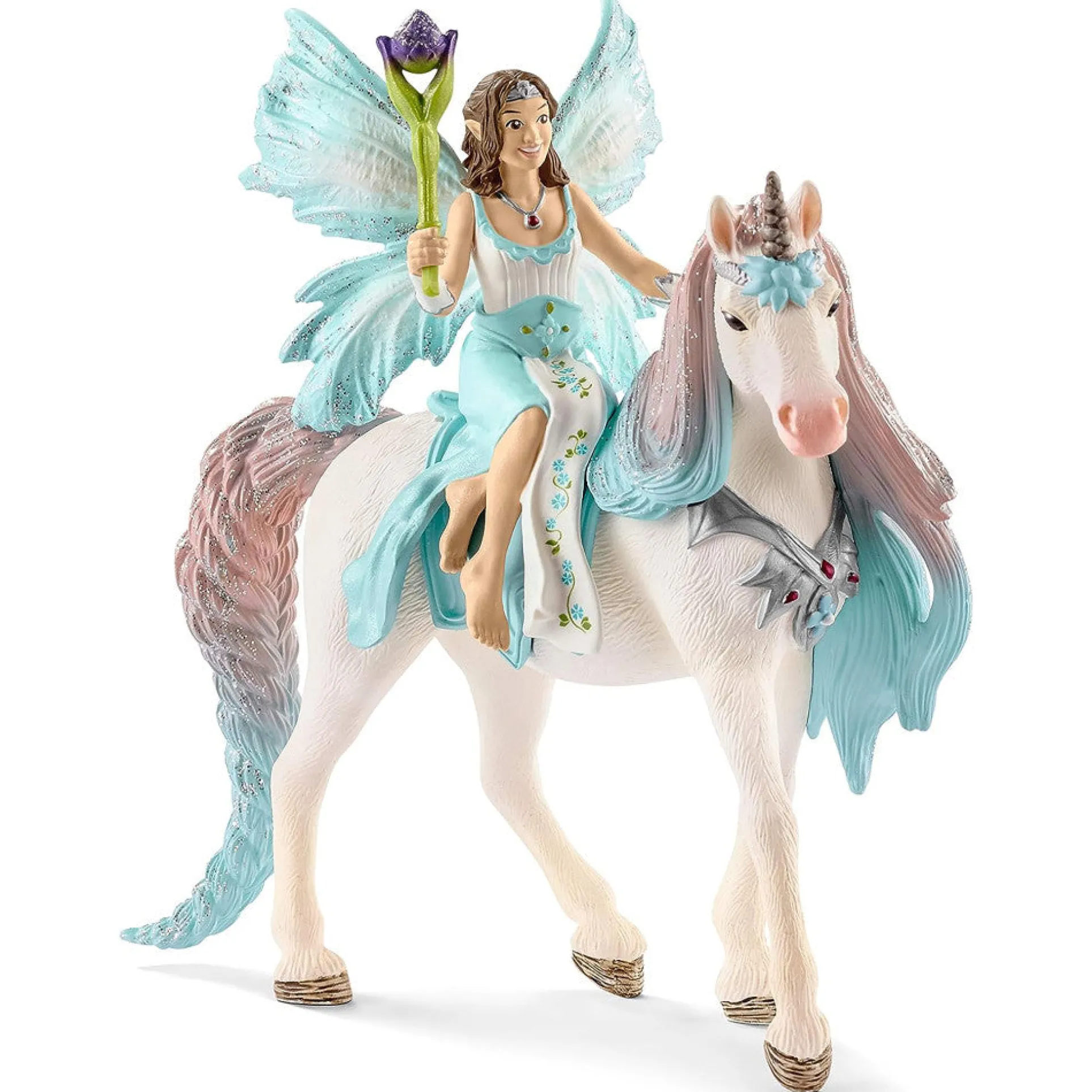 Schleich Bayala Fairy Eyela with Princess Unicorn 3-Piece Playset