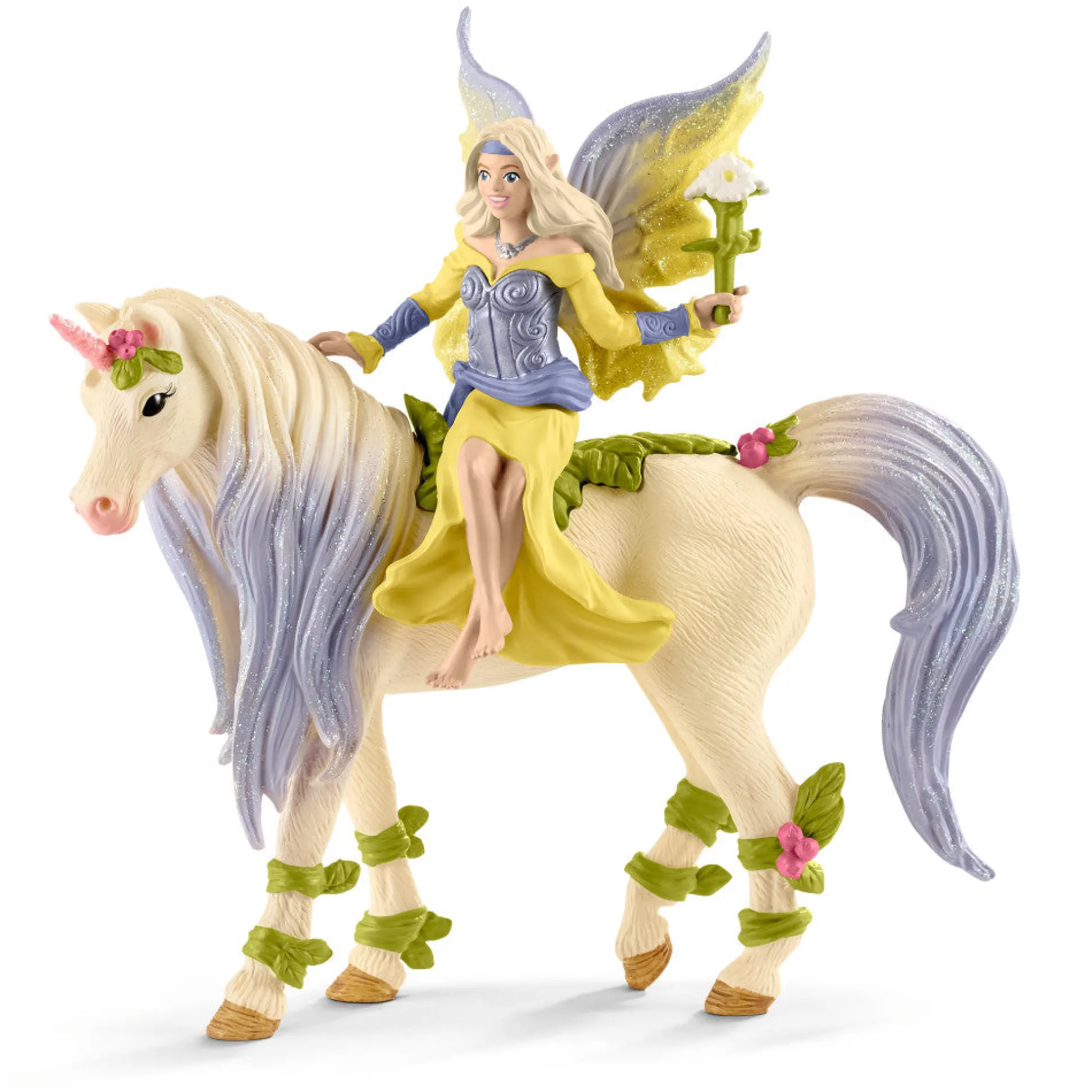 Schleich Bayala Fairy Sera and Blossom Unicorn Playset, 3 Pieces