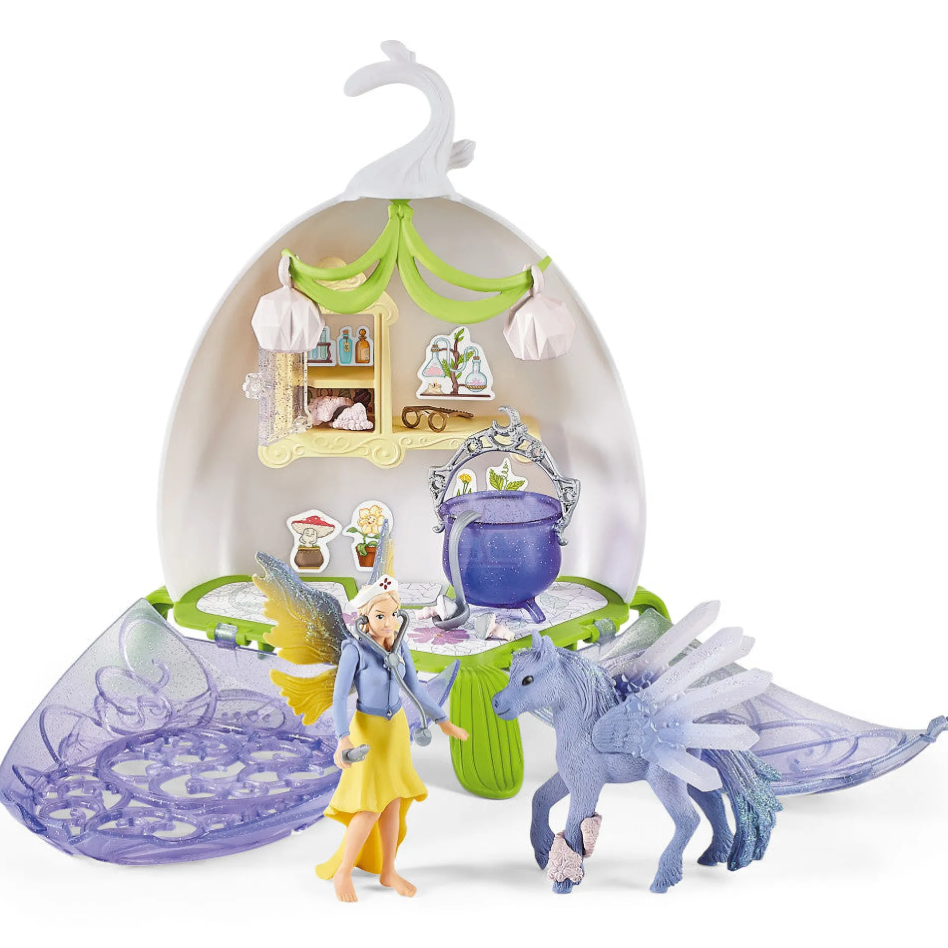 Schleich Bayala Magical Vet Blossom 14-Piece Fairy Playset for Kids 5+