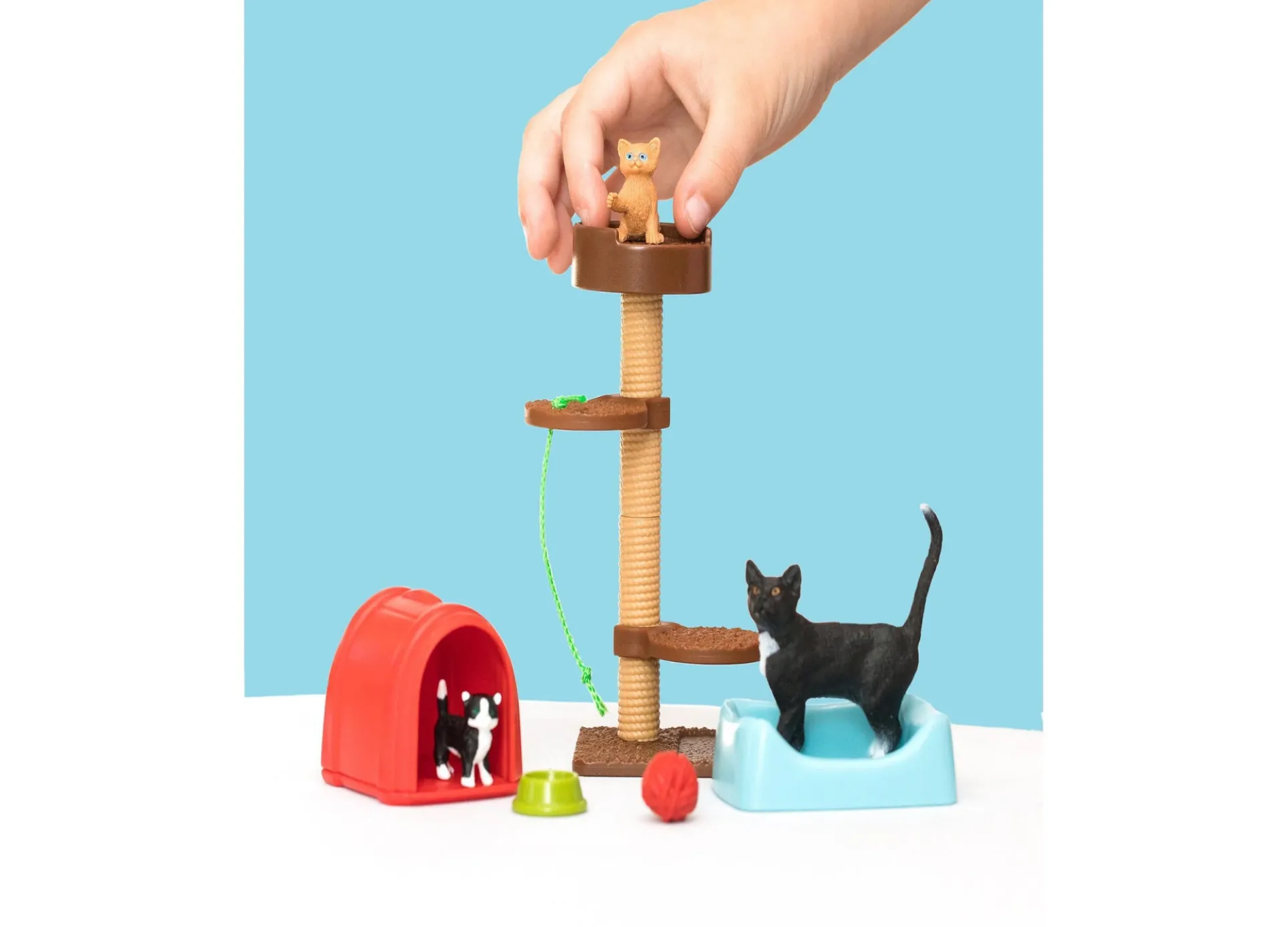 Schleich Farm World Playtime for Cute Cats Animal Figure Playset