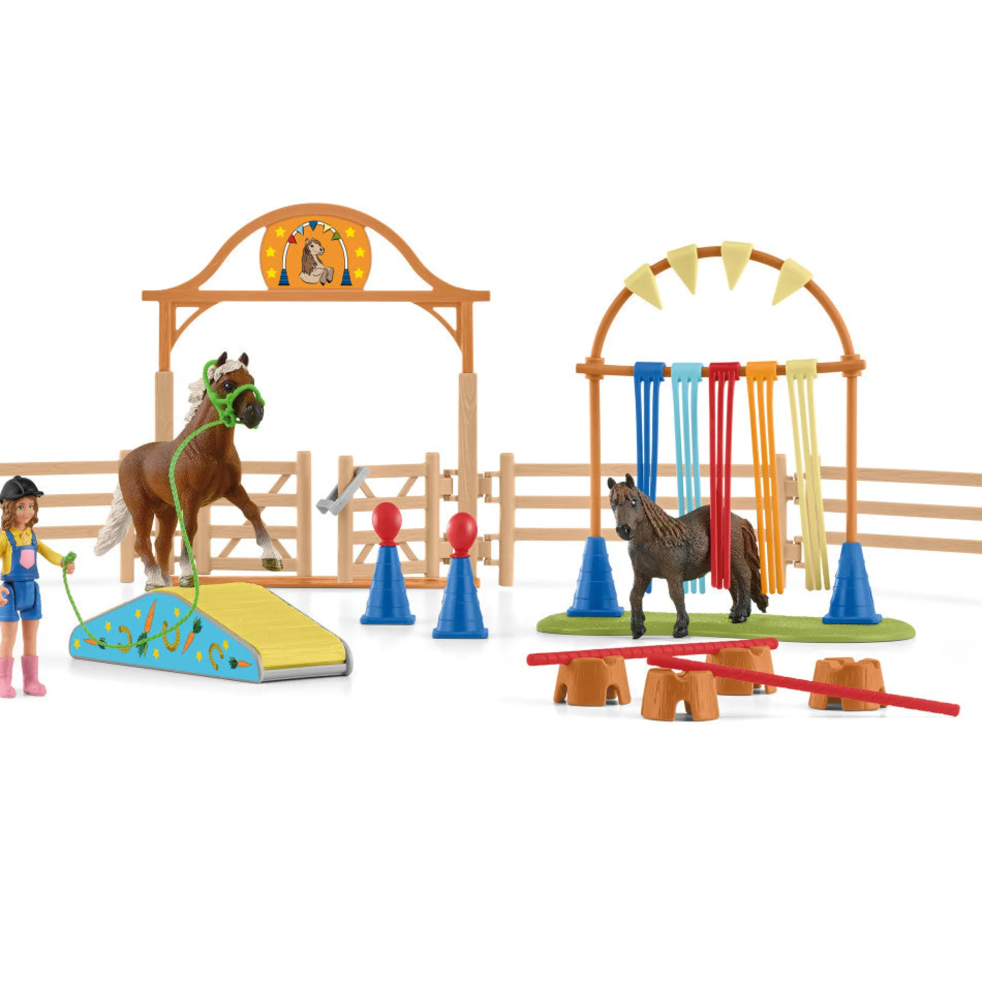 Schleich Farm World Pony Agility Training - 48 Piece Playset