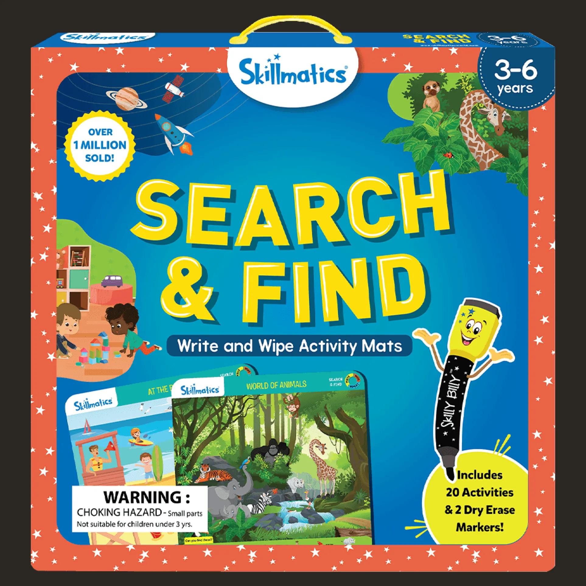 Search & Find Reusable Activity Mats - Educational Learning Toy
